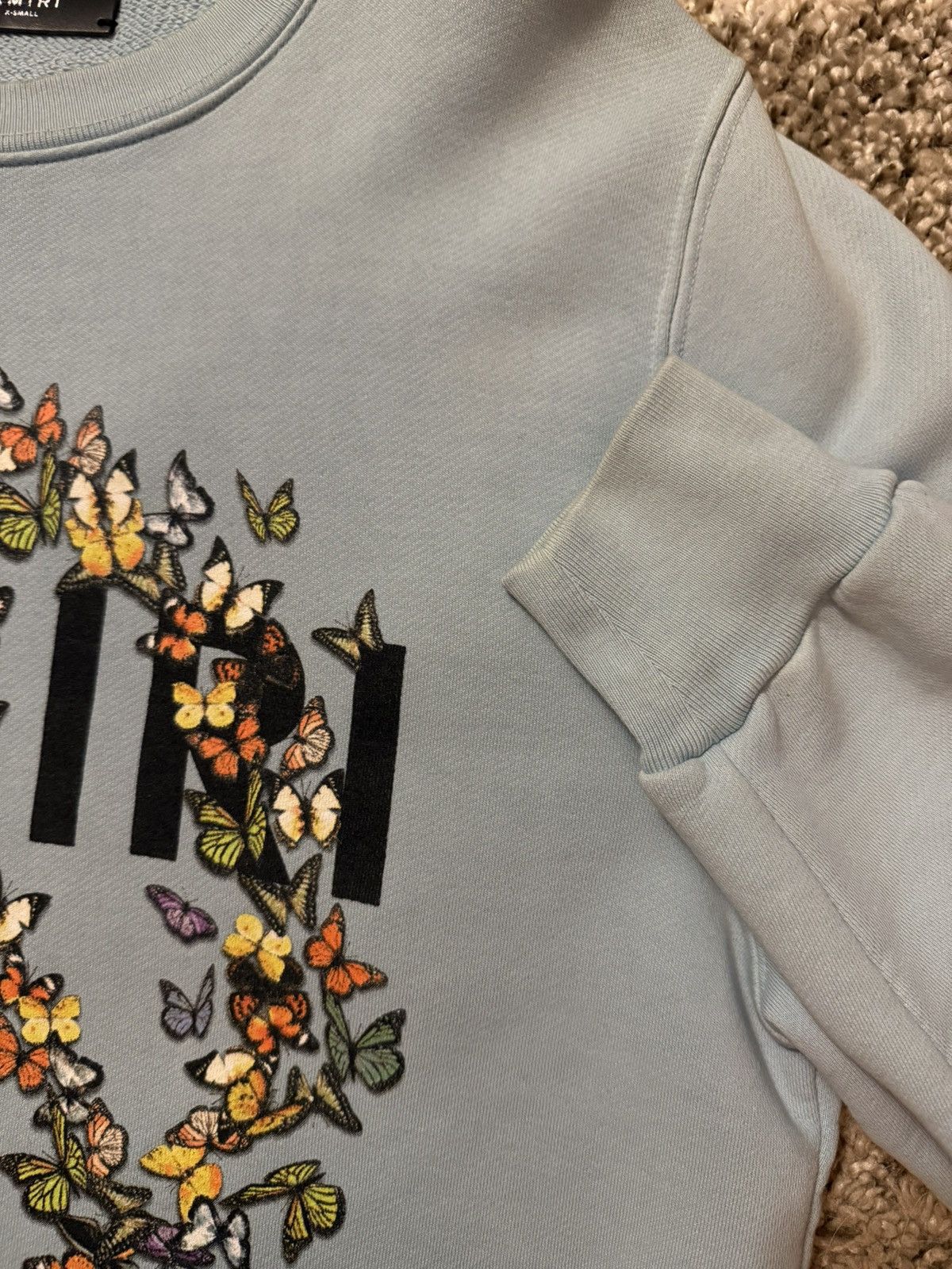 Amiri Amiri “Peace / Butterfly” Oversized Crewneck Size US XS / EU 42 / 0 - 4 Thumbnail