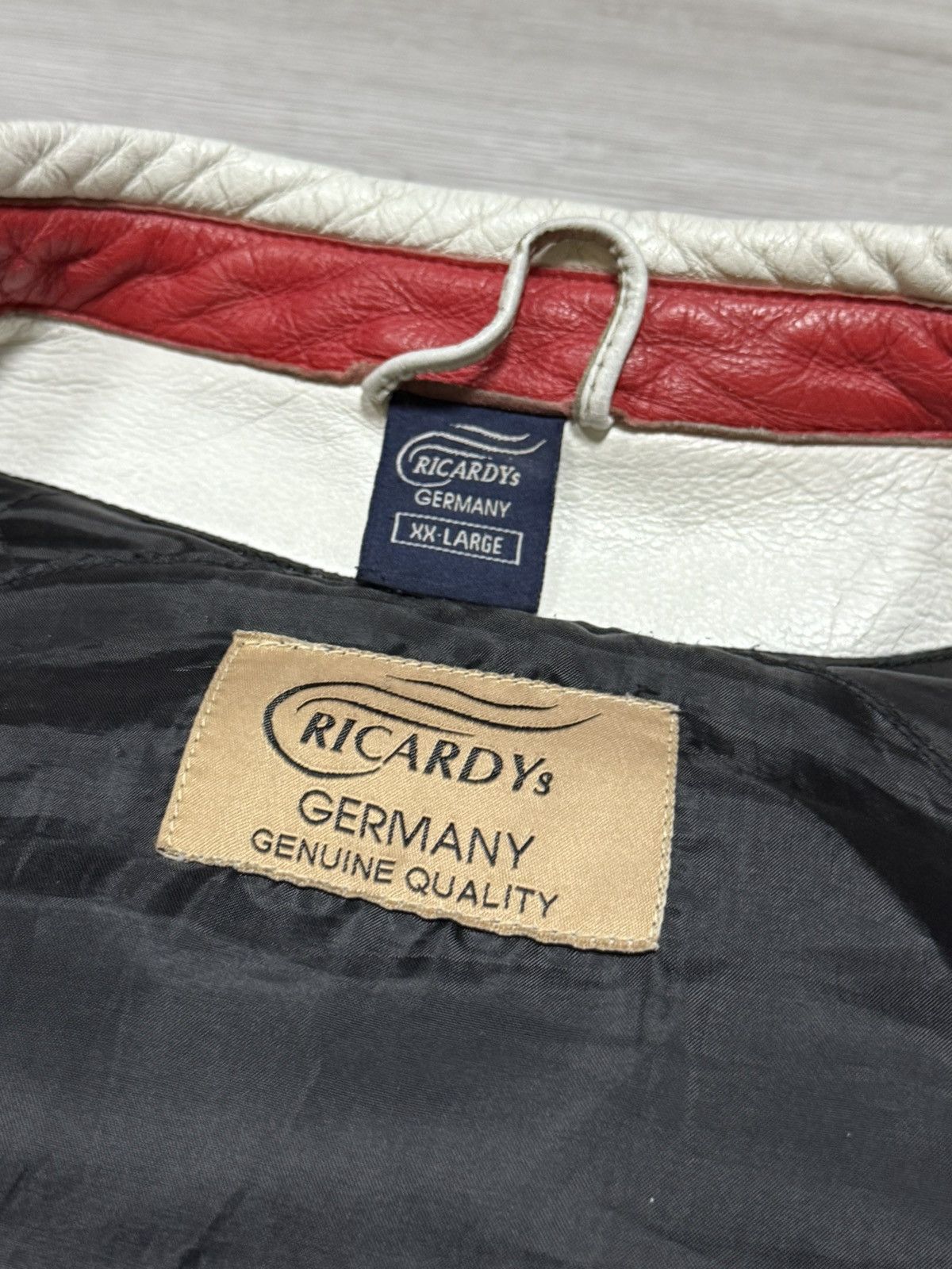 Vintage Lucky Strike leather racing protection jacket big logo Size US XXL / EU 58 / 5 - 14 Thumbnail