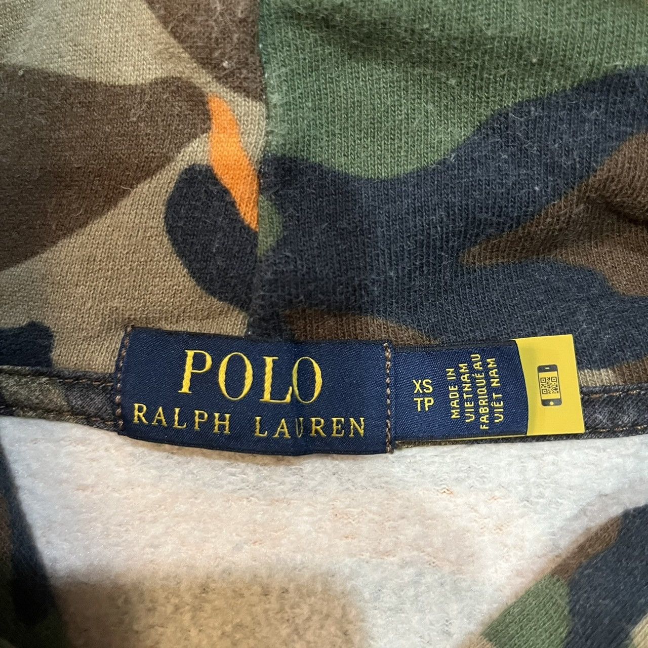 Polo Ralph Lauren Polo Ralph Lauren 1992 Camo Hoodie Size US XS / EU 42 / 0 - 6 Thumbnail