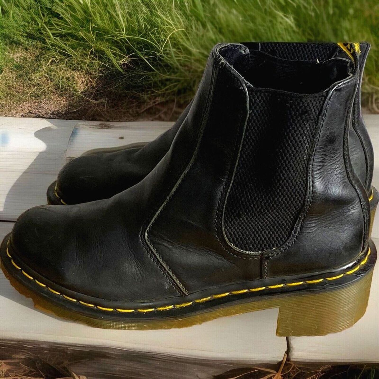 Dr. Martens Dr. Martens Cadence BLACK Leather Heeled Chelsea Boots US8L Size US 8 / IT 38 - 1 Thumbnail