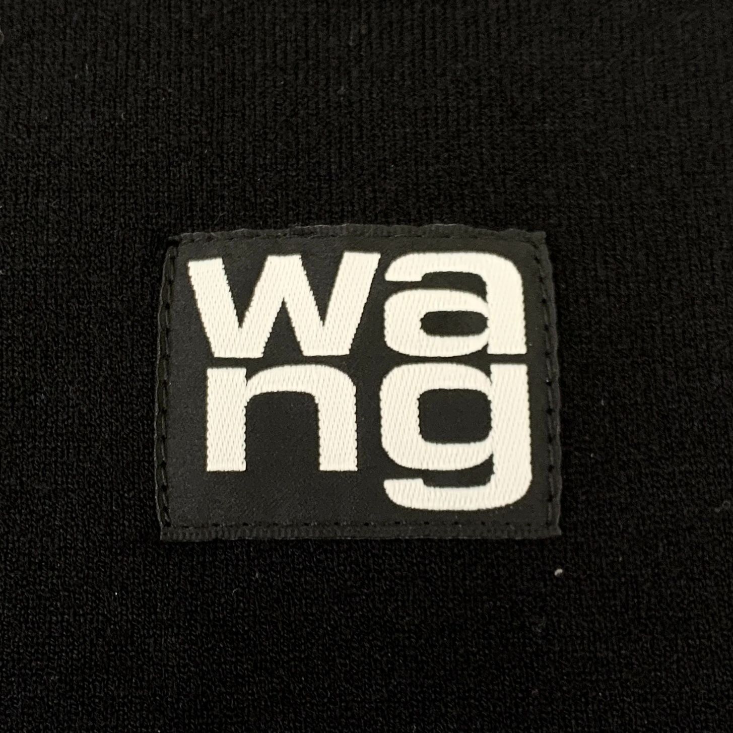 Alexander Wang Alexander Wang Black Mock Neck Short Sleeve Ribbed Knit Top Size XS / US 0-2 / IT 36-38 - 6 Thumbnail