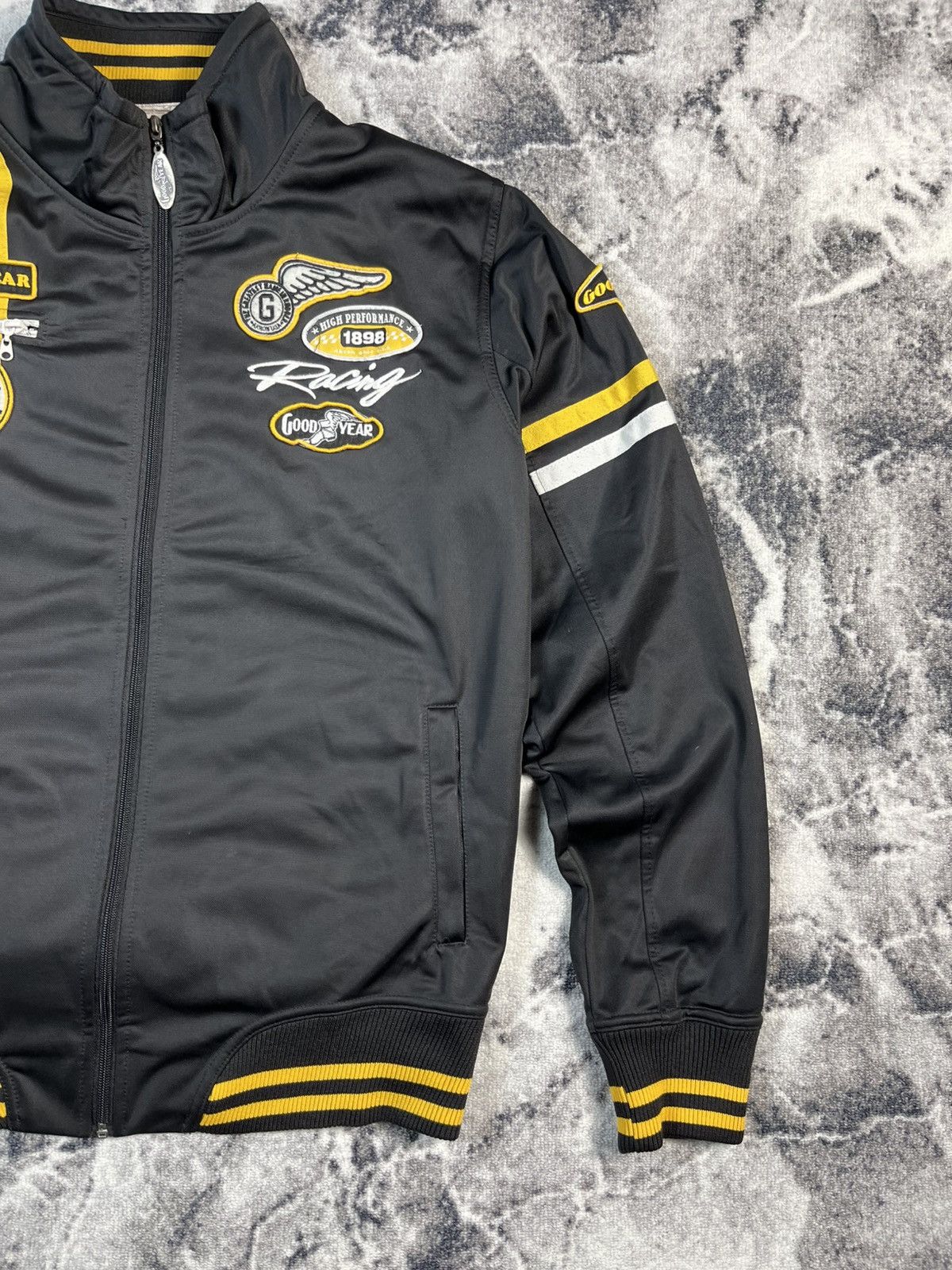 Other Goodyear Racing Jacket Black Yellow Motorsport Y2K Size US XXL / EU 58 / 5 - 4 Thumbnail