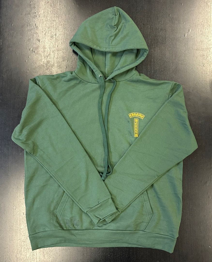 在庫少◆入手困難♪【CHROME HEARTS】green hoodie Green/Orange Chrome Hearts Online Exclusive Hoodie “Green Orange” Sizes S
