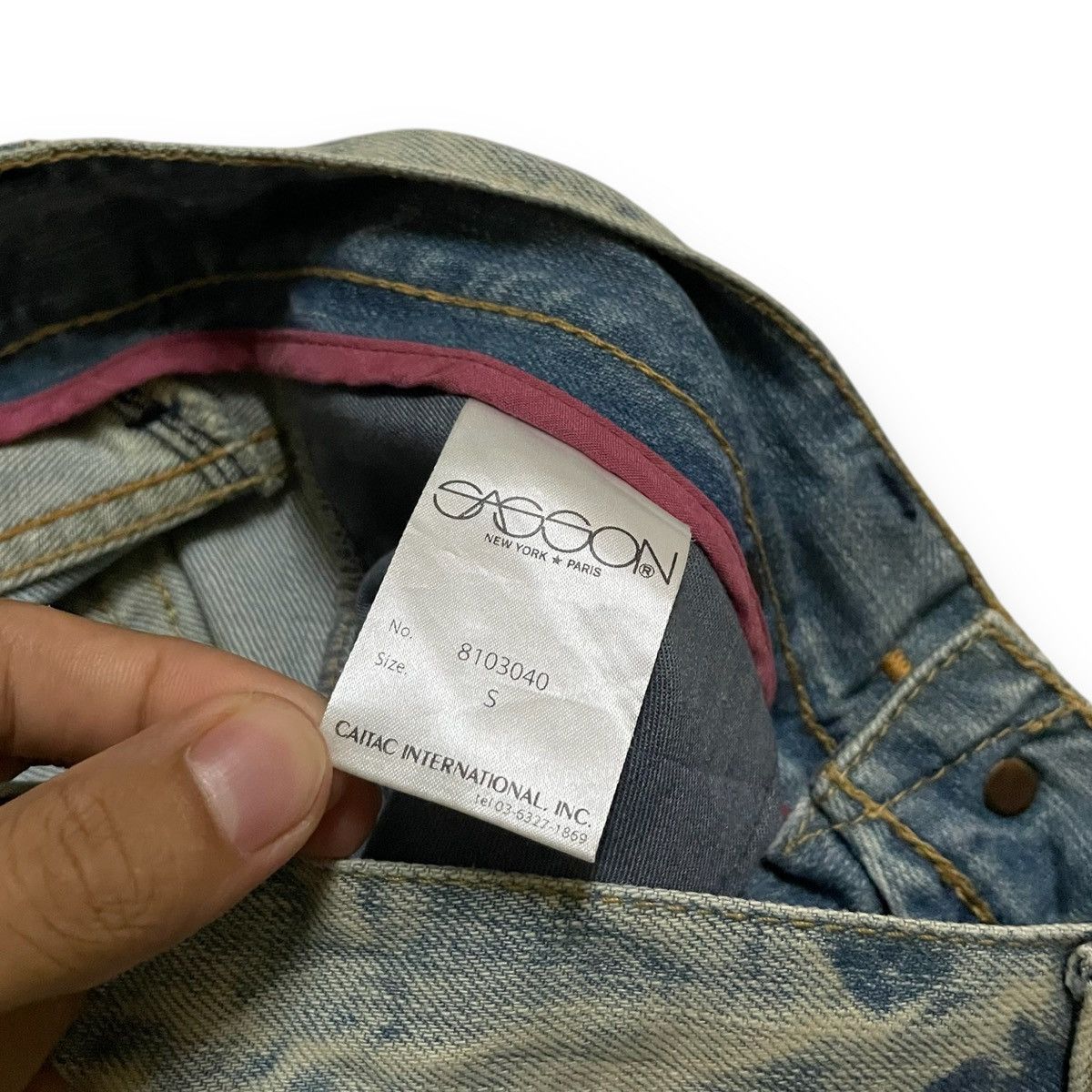 Japanese Brand ORIGINAL NEW YORK PARIS SELVEDGE JEANS DENIM Size US 30 / EU 46 - 9 Thumbnail