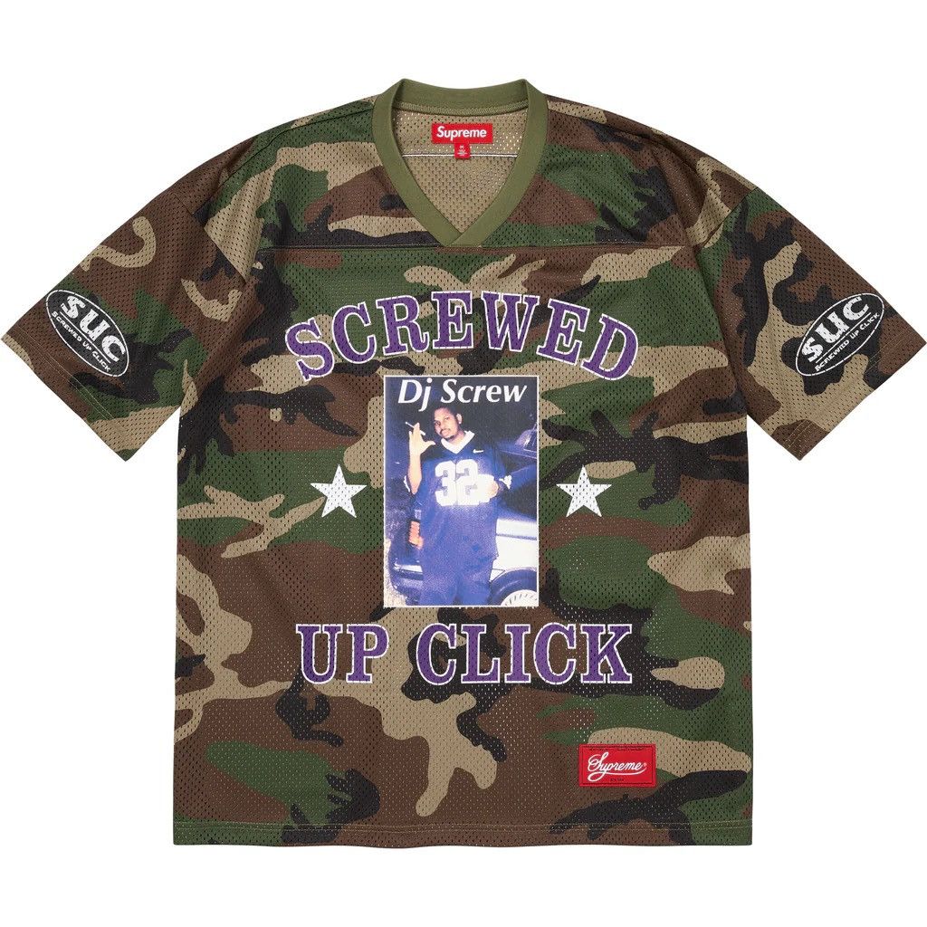 Supreme Supreme x DJ Screw Football Jersey Woodland Camo Large Size US L / EU 52-54 / 3 - 1 Thumbnail