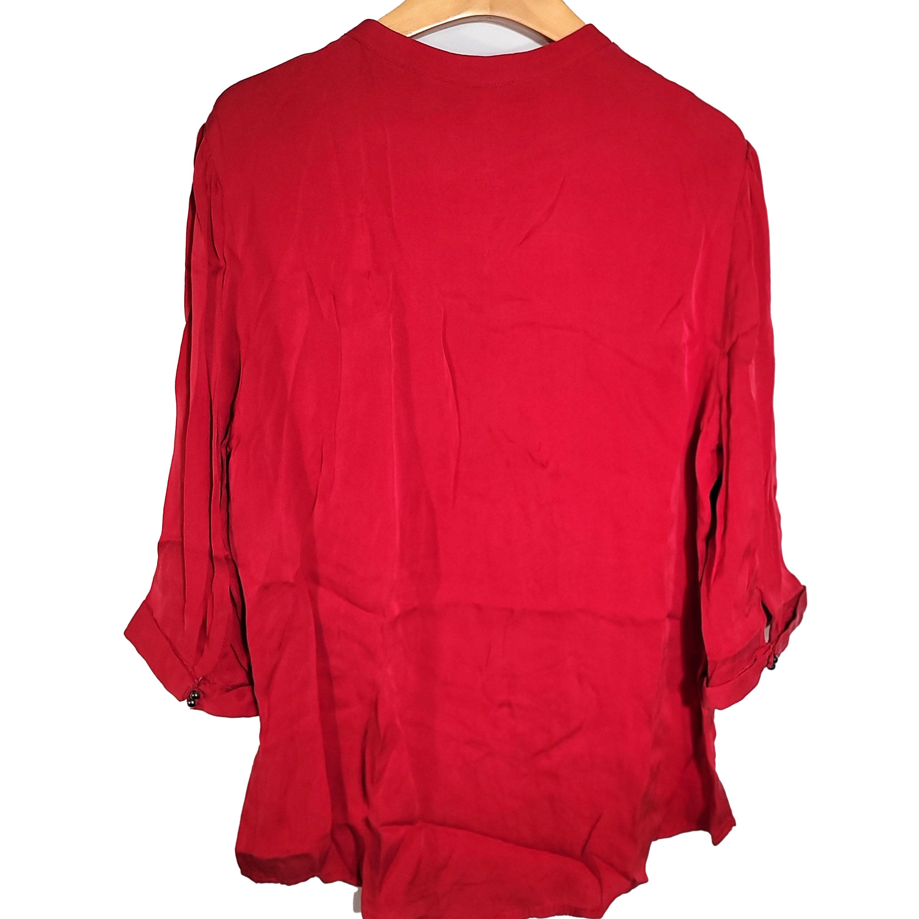 Other Women's Silk Size L Short Sleeve Top Shirt SCM731 Size L / US 10 / IT 46 - 1 Thumbnail