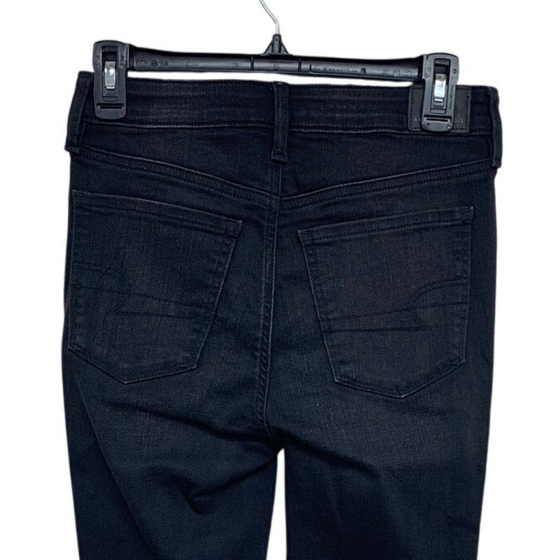 American Eagle Outfitters New American Eagle Womens Size 4 Distressed Denim Jeggings Size 27" / US 4 / IT 40 - 4 Thumbnail