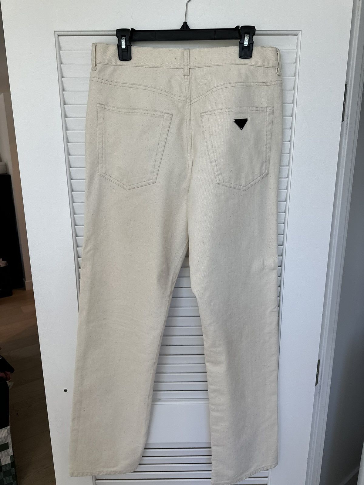 Prada Prada Beige Tapered Fit Casual Jeans Size US 34 / EU 50 - 3 Thumbnail