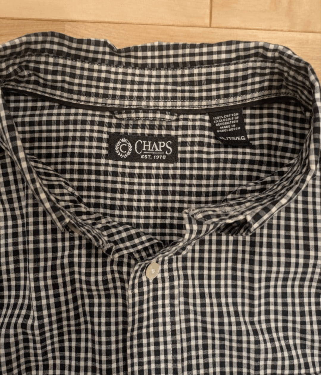 Chaps Ralph Lauren Excellent Condition CHAPS Gingham Check Long Sleeve Shirt Size US XL / EU 56 / 4 - 5 Thumbnail
