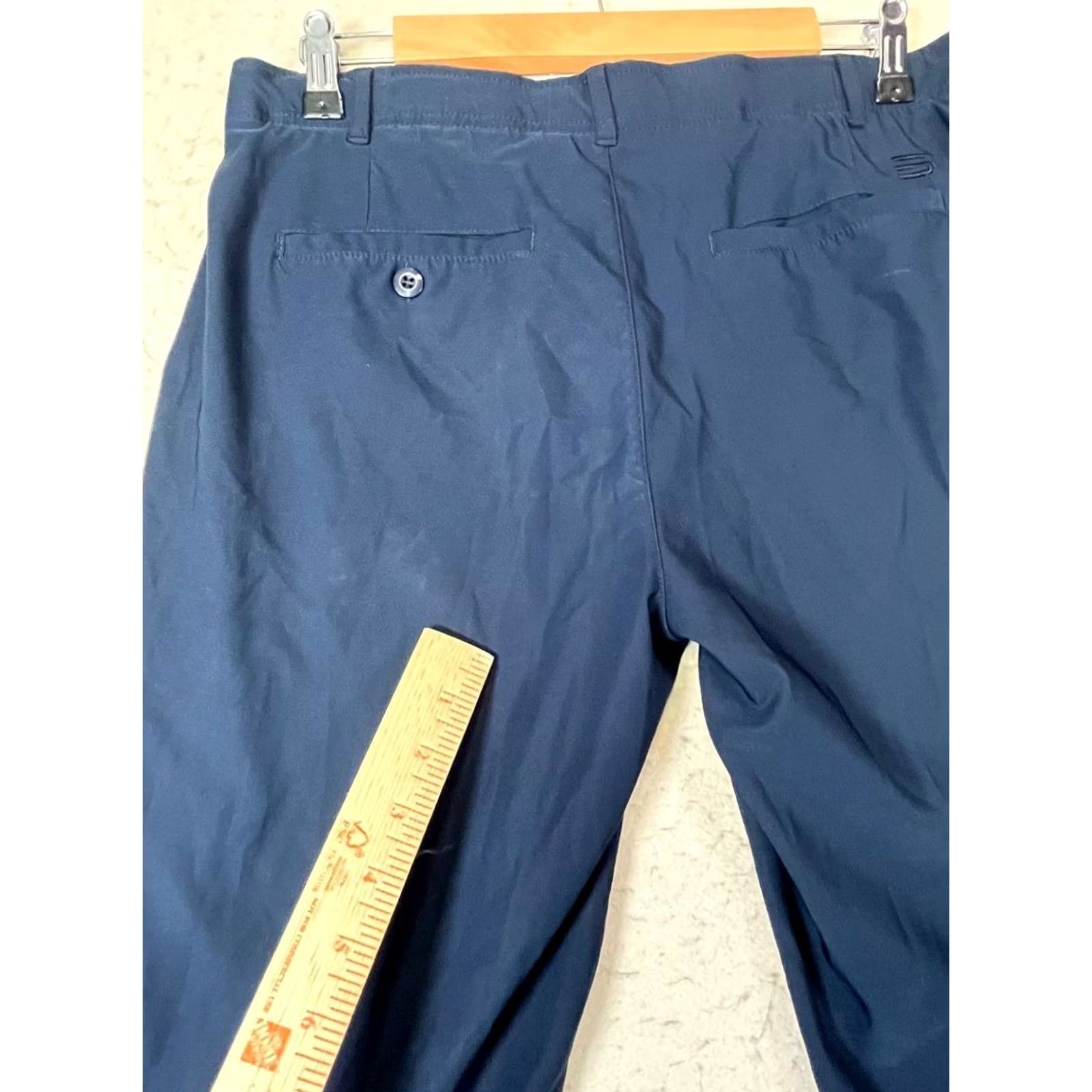 Vintage Tree Sixtysix Navy Blue Golf Pants Women Size 8 Tapered Ankle Twill Pockets Zipper Regular Inseam 28" Size 30" / US 8 / IT 44 - 6 Thumbnail