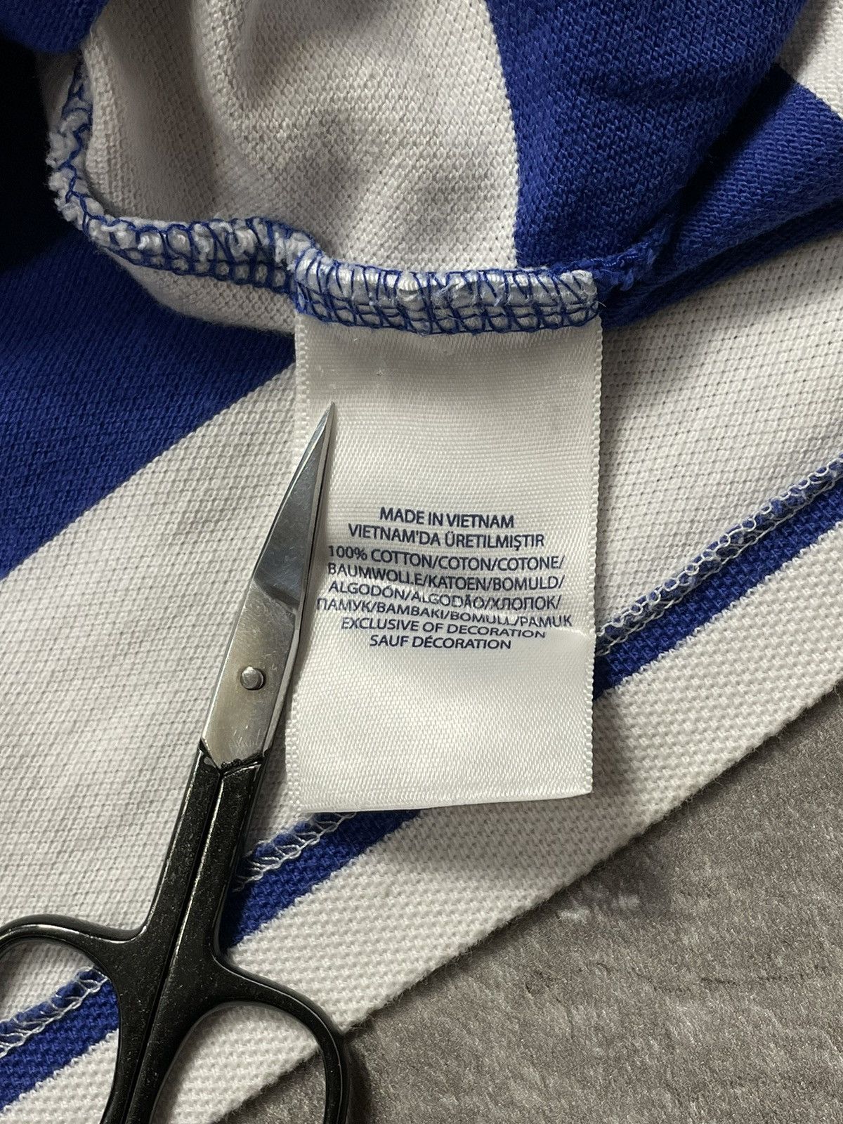 Polo Ralph Lauren Polo Ralph Lauren Polo Shirt Striped Luxury Blue White Y2k Size US XL / EU 56 / 4 - 7 Thumbnail
