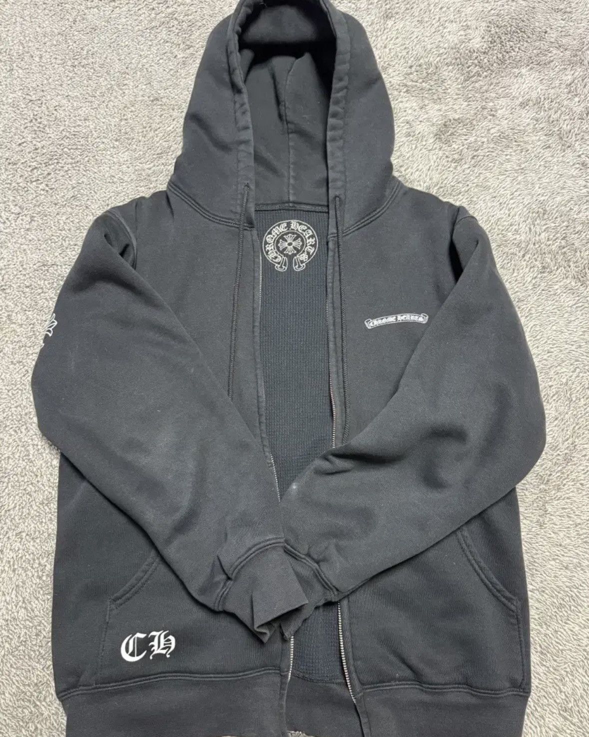 Chrome Hearts USA Waffle ZipUp Hoodie Size US L / EU 52-54 / 3 - 2 Thumbnail