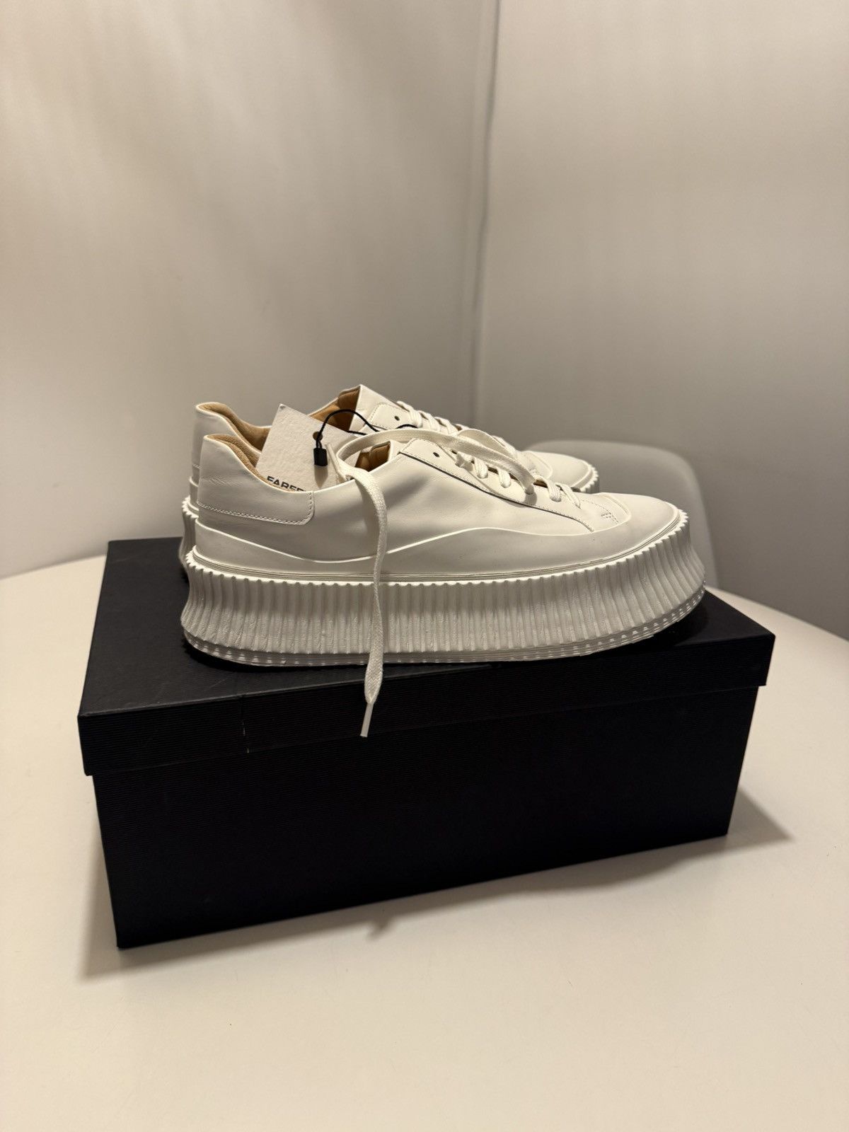 Jil Sander Jill Sander Leather Sneaker Size US 8 / IT 38 - 2 Thumbnail