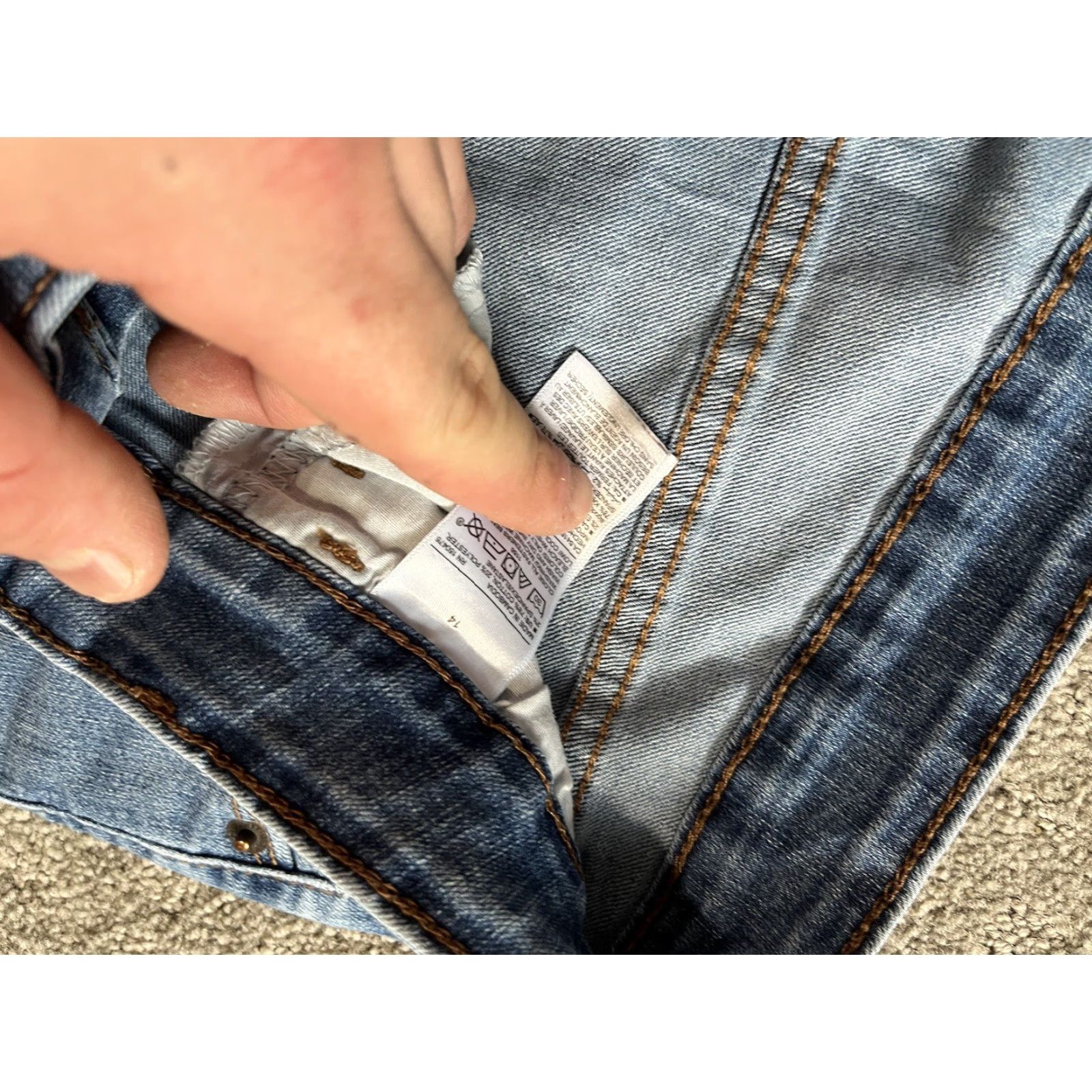 Old Navy Old Navy Womens Super Skinny Jeans Womens Size 14 Medium Wash Mid Rise Ankle Size 24" / US 00 / IT 34 - 6 Thumbnail