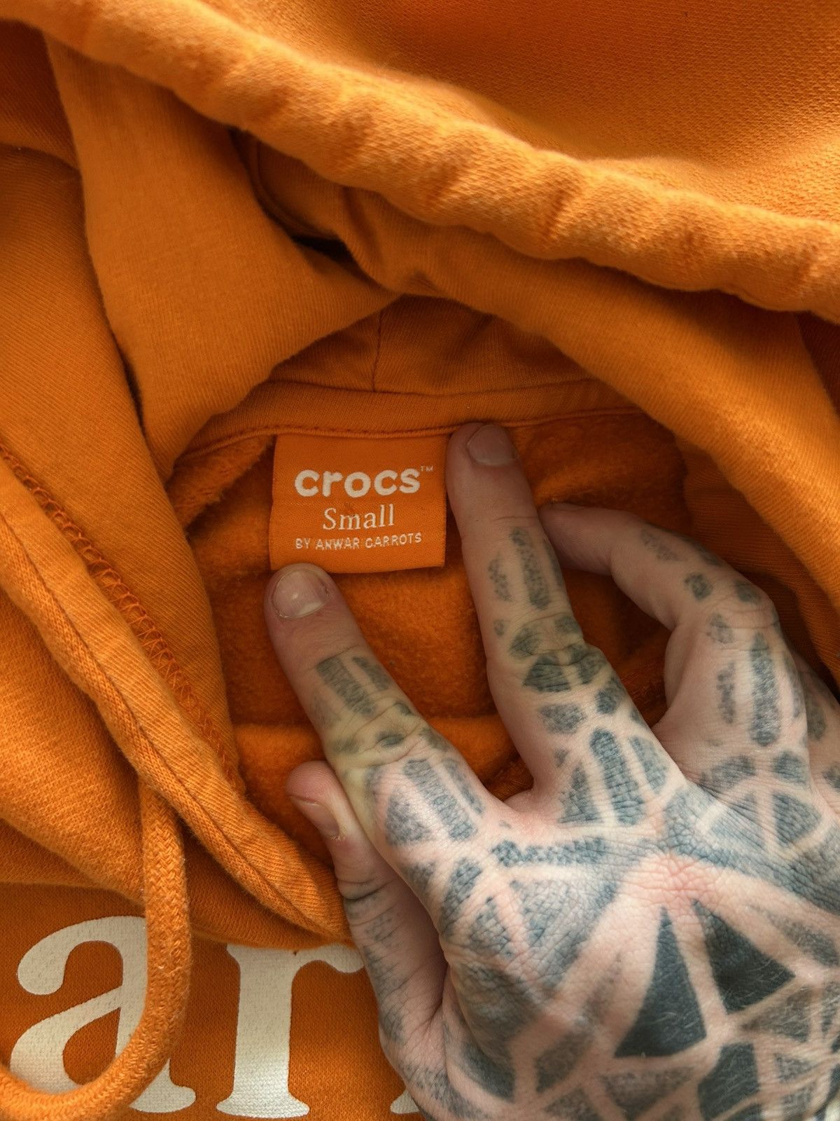 Carrots by Anwar Carrots Crocs X Carrots Collab Hoodie Orange With Embroidery Size US S / EU 44-46 / 1 - 7 Thumbnail