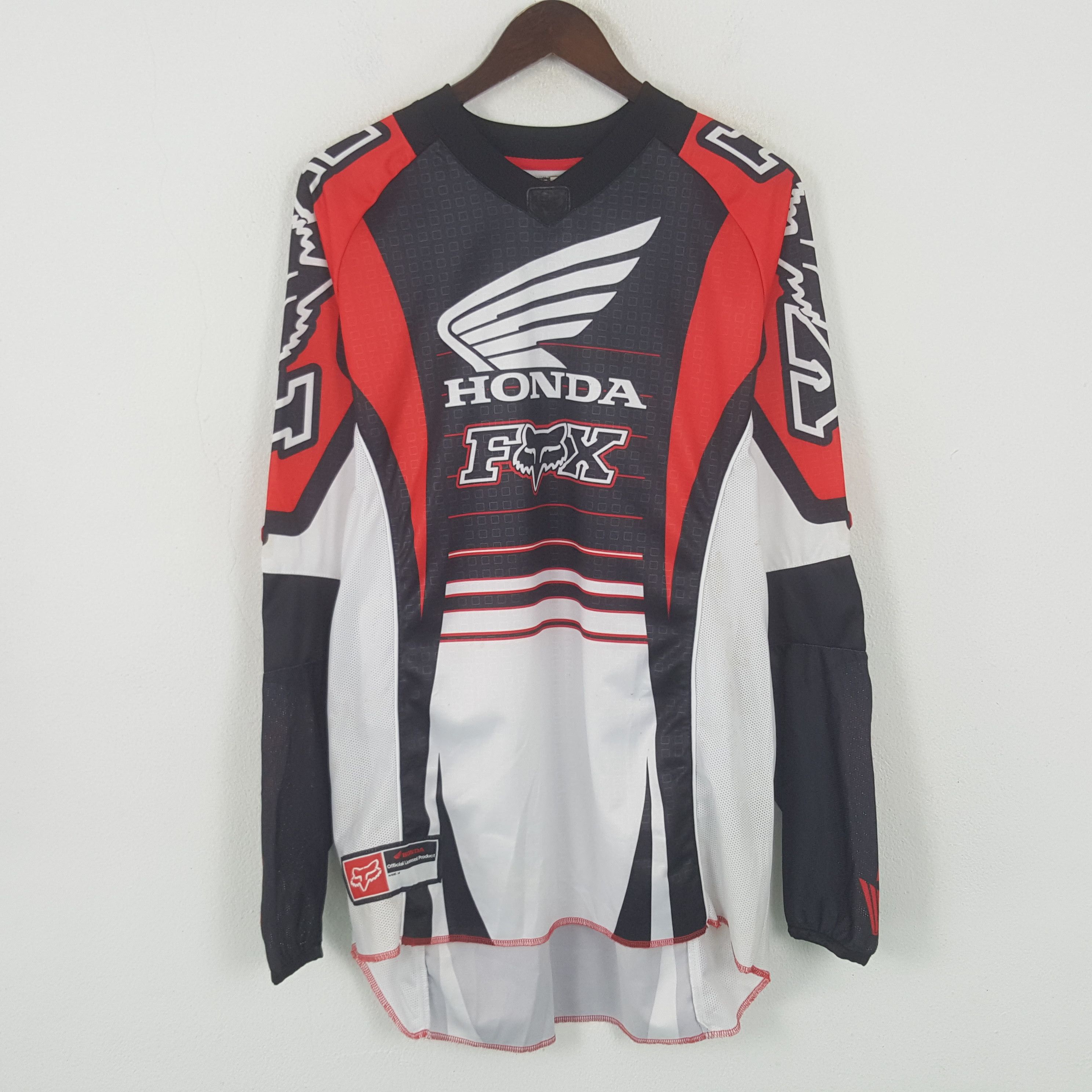 Vintage Honda Fox Racing Motocross Jersey Sport Tshirt