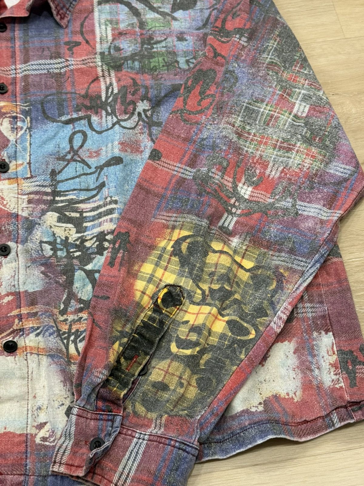 Vale Vale Graffiti Flannel Shirt Size US XL / EU 56 / 4 - 6 Thumbnail