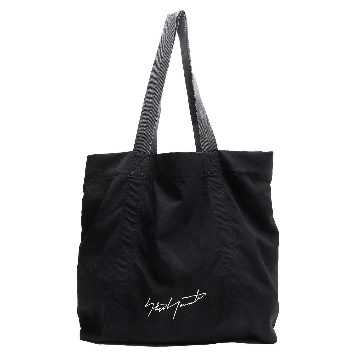 Yohji Yamamoto Yohji Yamamoto Wool Gabardine Logo Print Tote Bag Size ONE SIZE - 1 Thumbnail