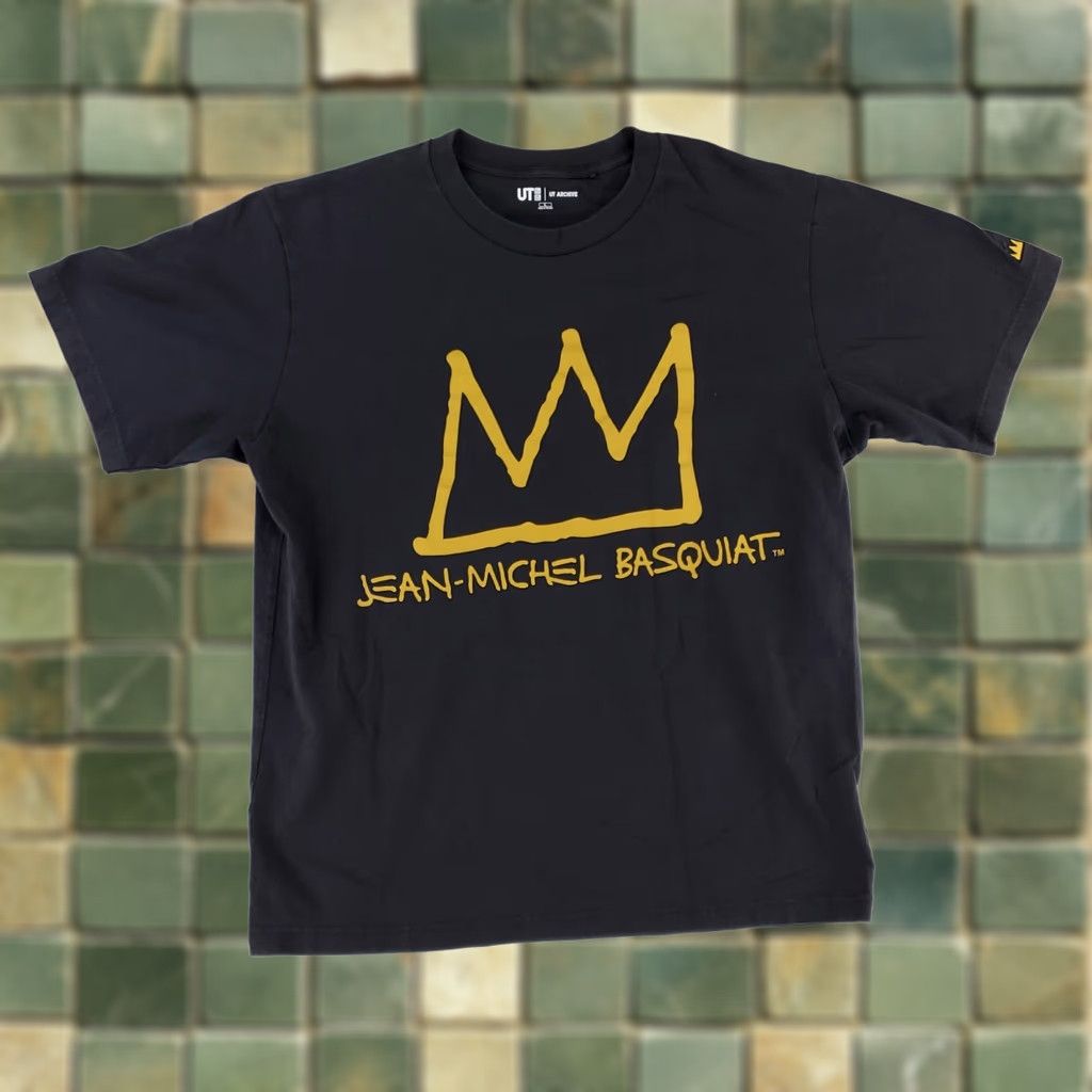 Uniqlo VINTAGE Uniqlo Archive Jean Michel Basquiat T Shirt Short Sleeve Black Mens L Size US L / EU 52-54 / 3 - 1 Thumbnail