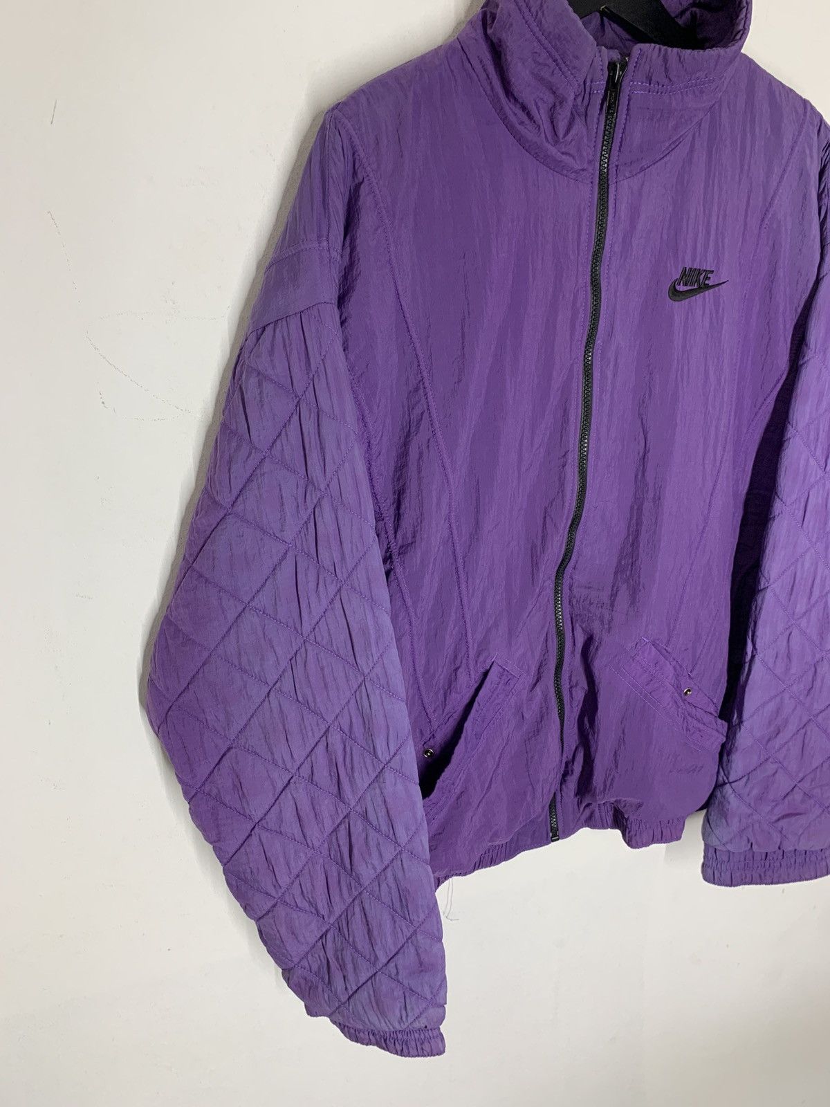 Nike × Vintage Vintage NIKE AIR JORDAN Puffer Quilted Jacket Size US L / EU 52-54 / 3 - 3 Thumbnail