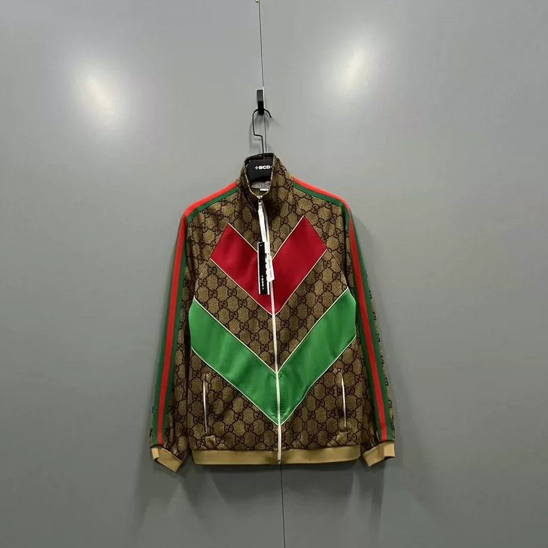 Gucci Gucci Striped double G full-print school uniform jacket Size US L / EU 52-54 / 3 - 1 Thumbnail