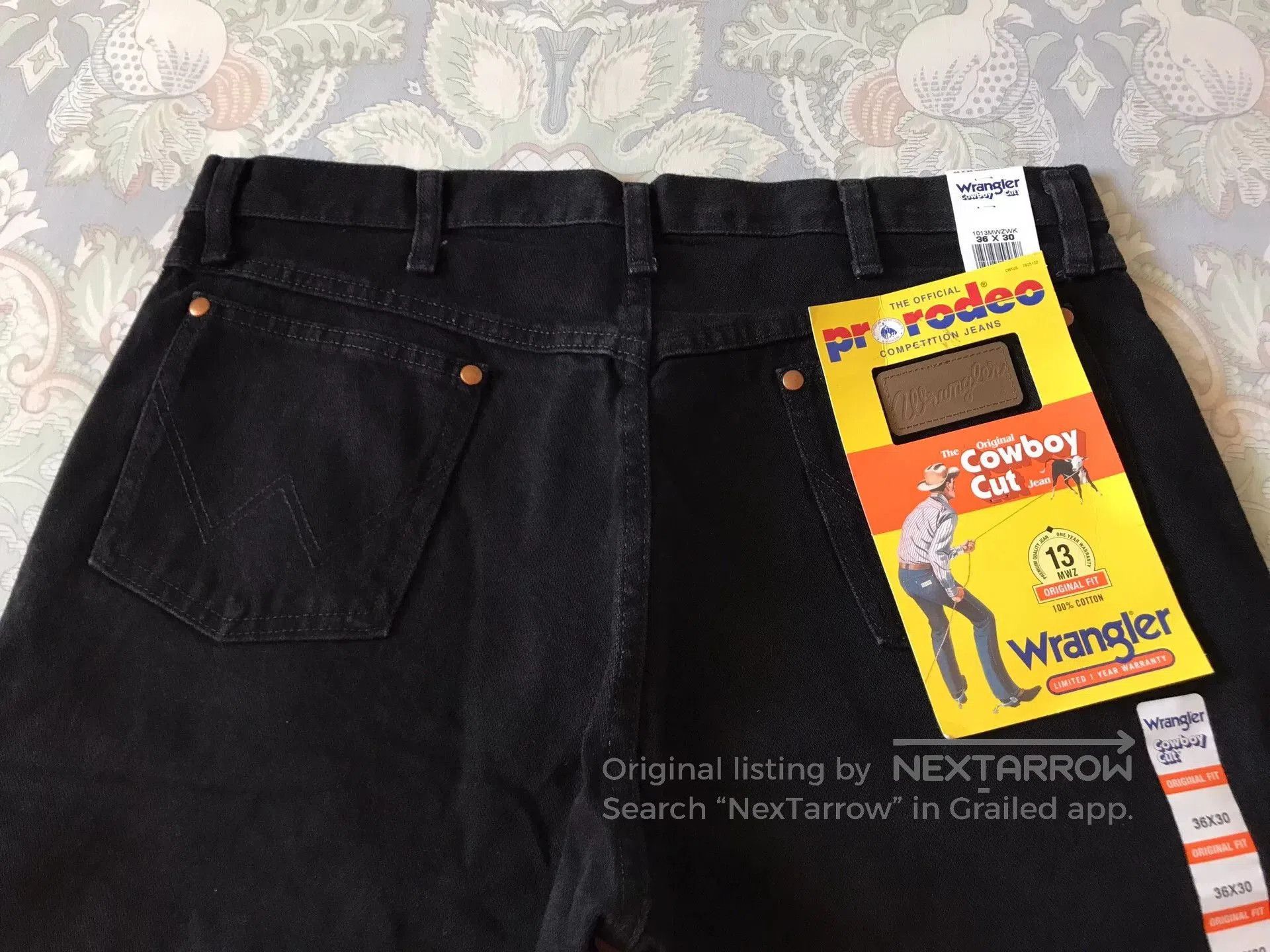 Wrangler Wrangler 13MWZ Black Jeans W36L30. Size US 36 / EU 52 - 5 Thumbnail