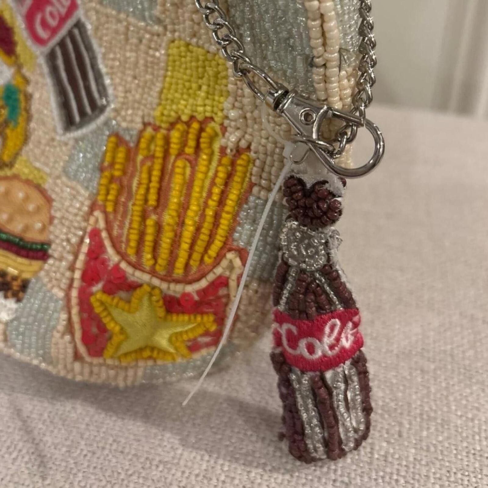 Marsell TikTok Viral Beaded Bag with Food Design Size ONE SIZE - 7 Thumbnail