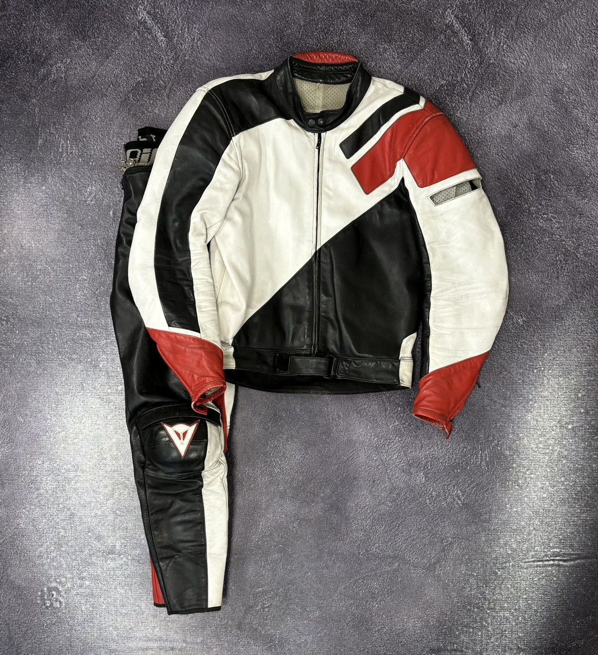 Vintage Dainese Leather Motorcycle Racing Suit