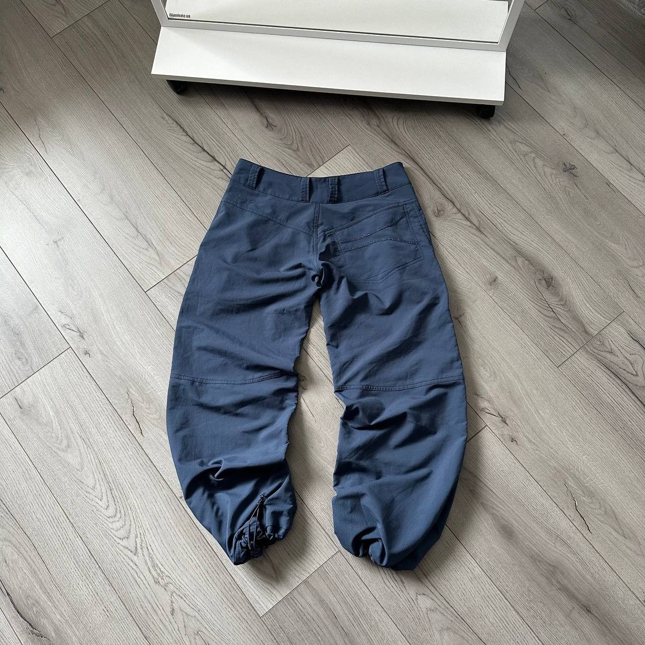 Nike × Vintage Nike y2k Vintage Drill Track Pants Baggy Boxy Swoosh Logo Size US 30 / EU 46 - 8 Thumbnail