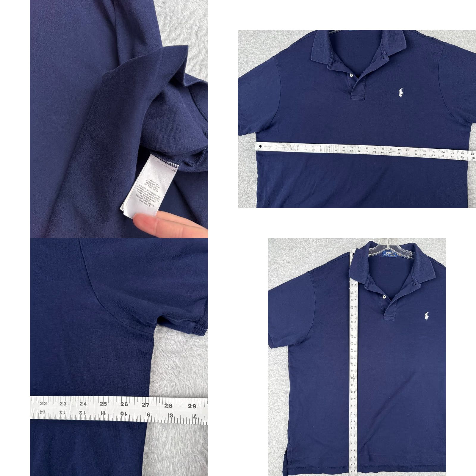Polo Ralph Lauren Polo Ralph Lauren Shirt Adult 2XB Blue 100% Cotton Jersey Short Sleeve Mens Size US XXL / EU 58 / 5 - 8 Thumbnail