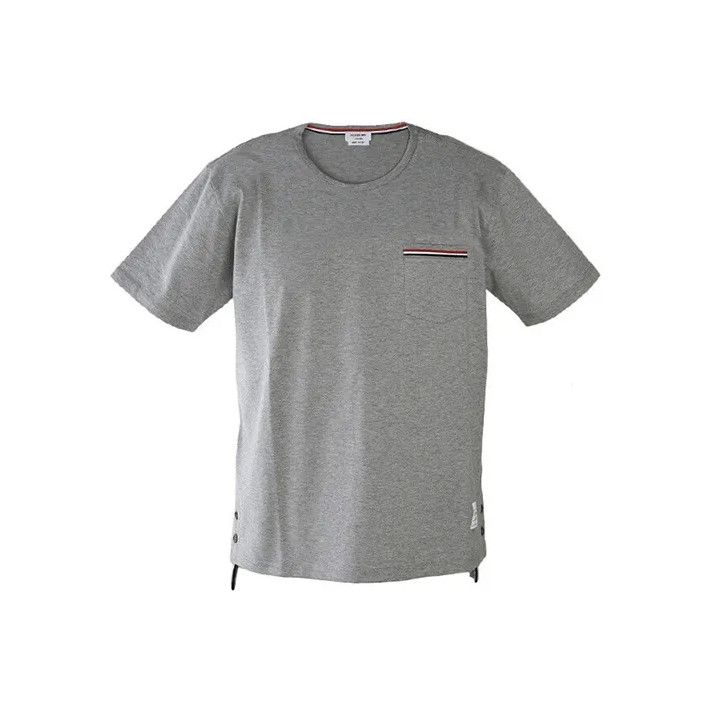 Thom Browne Thom Browne Grey Short Sleeve T-Shirt Size US S / EU 44-46 / 1 - 1 Thumbnail