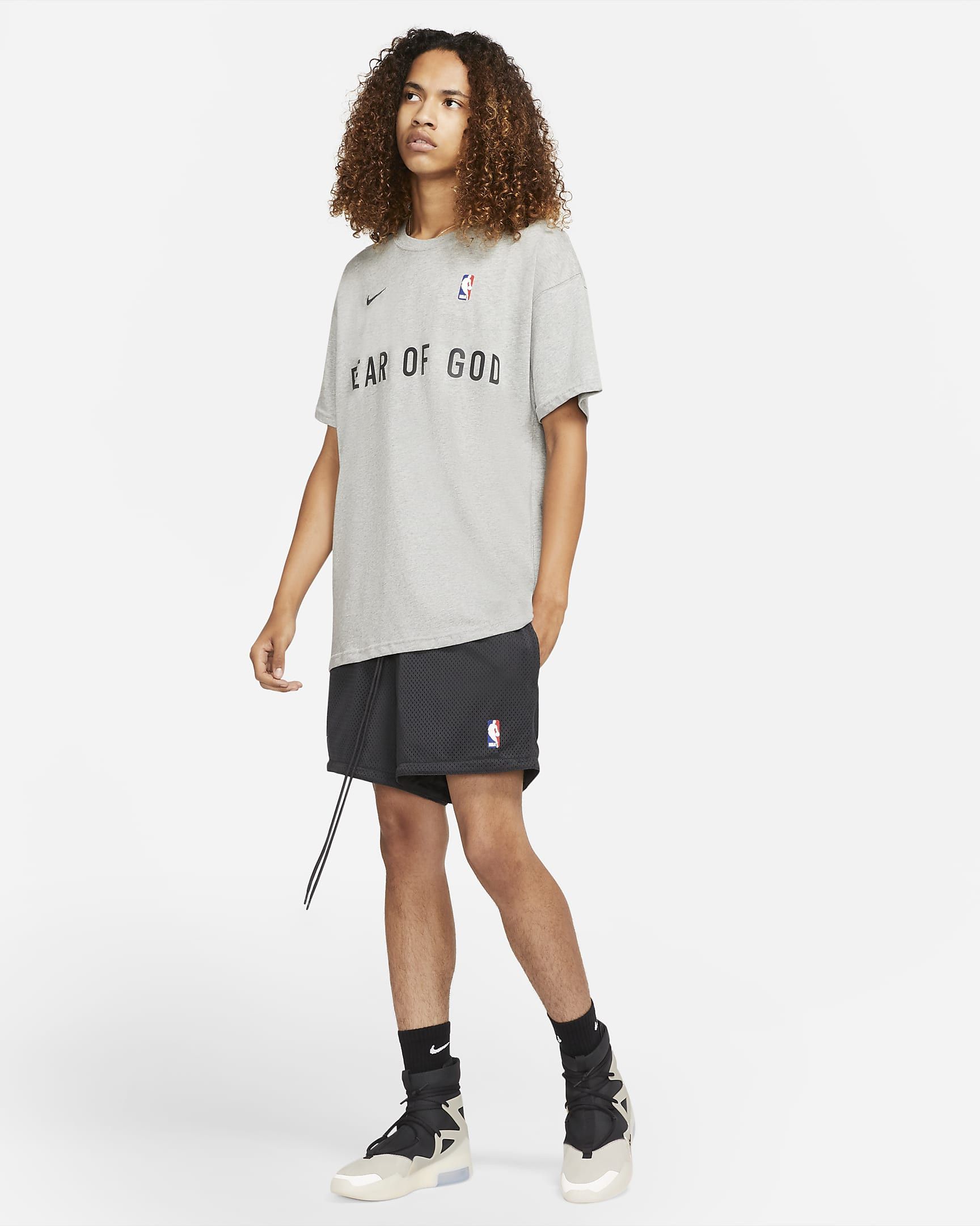 Fear of God × Nike Fear of God x Nike Warm Up T-shirt Dark Grey Heather, M Size US M / EU 48-50 / 2 - 3 Thumbnail