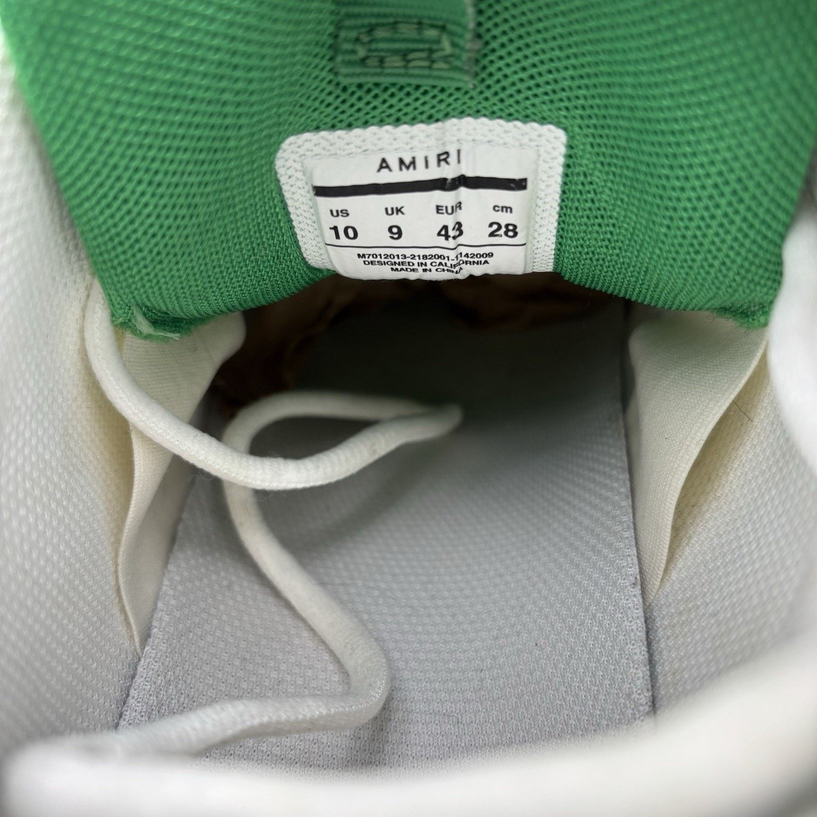 Amiri Amiri Bone Runner ' Tennis Green ' | EXCELLENT! Size US 10 / EU 43 - 20 Thumbnail