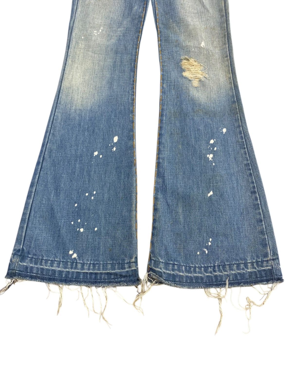 Japanese Brand Japanese Brand Faded Wash Style Flare Jeans Size US 27 - 9 Thumbnail