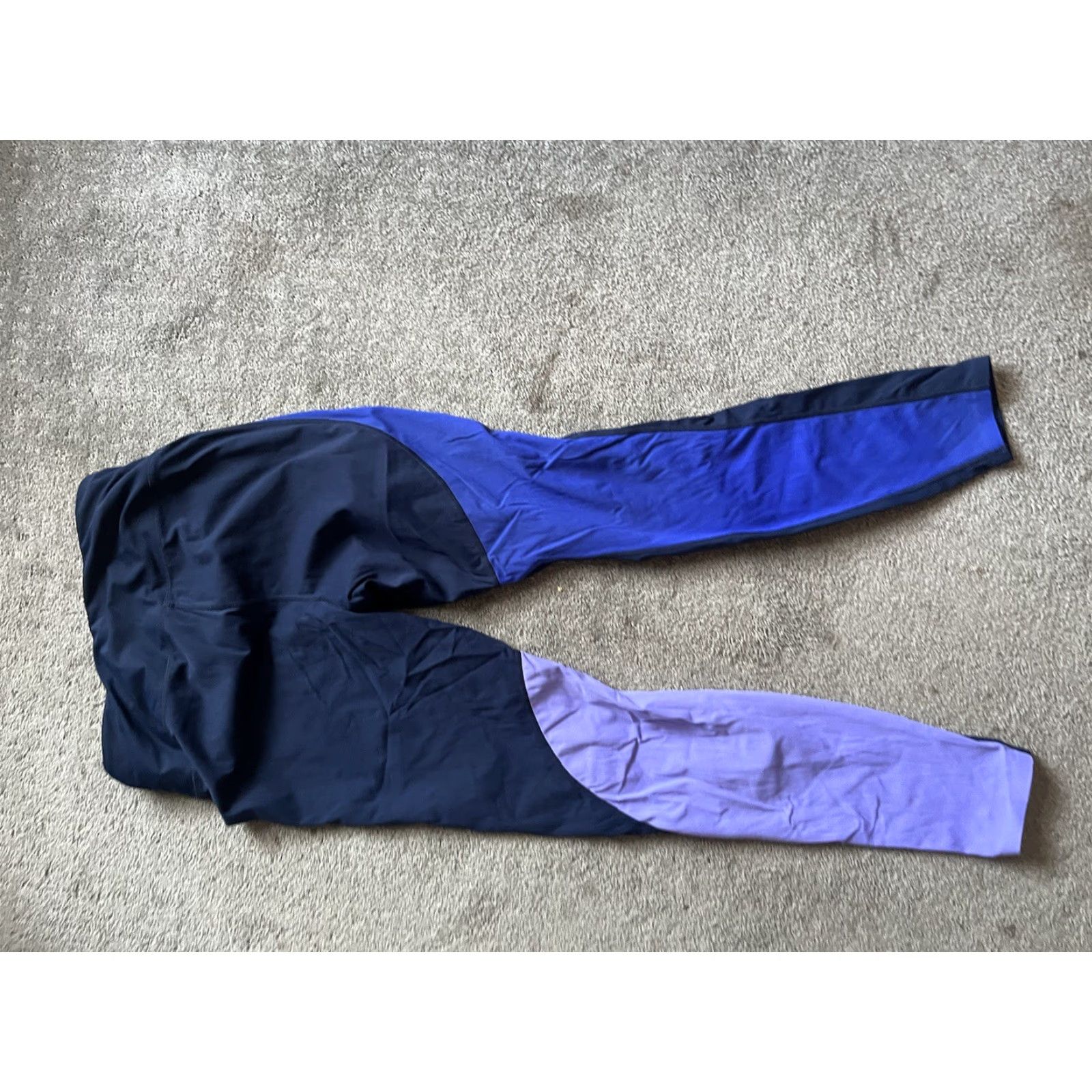 Avia Avia Womens Leggings Block Blue Green Athletic Activewear Size L Size 36" / US 14 / IT 50 - 4 Thumbnail