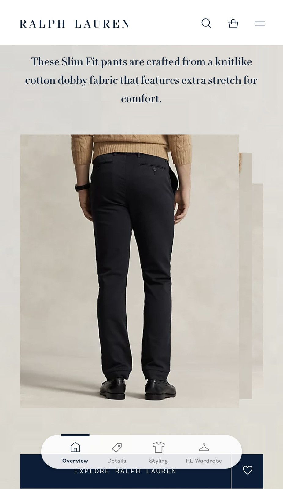 Polo Ralph Lauren Polo Ralph Lauren men’s pants 32x30 black NWT$168 Size US 32 / EU 48 - 2 Thumbnail