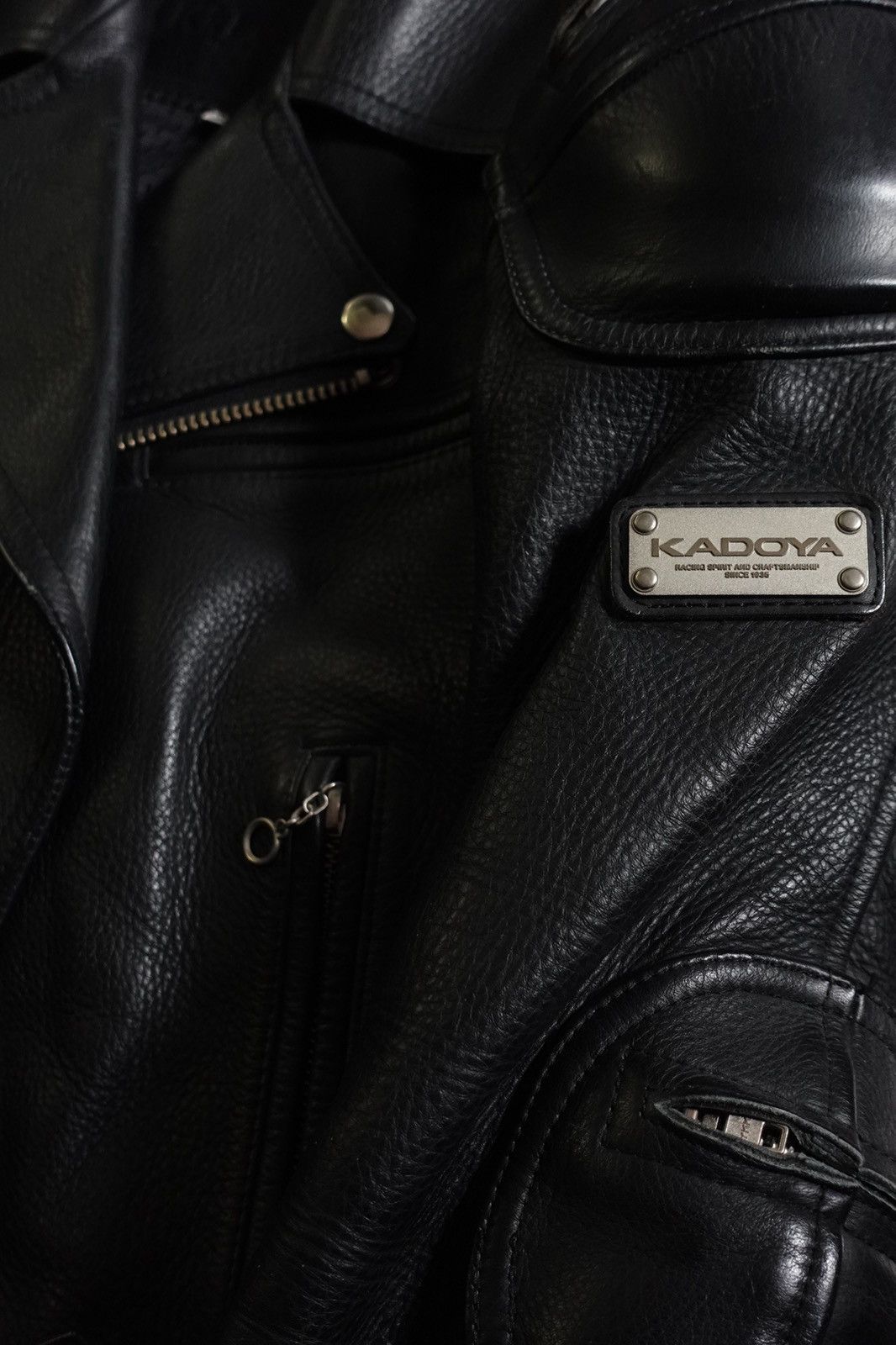 Japanese Brand × Kadoya × Vintage Kadoya Black Star Battle Leather Jacket Size US M / EU 48-50 / 2 - 13 Thumbnail