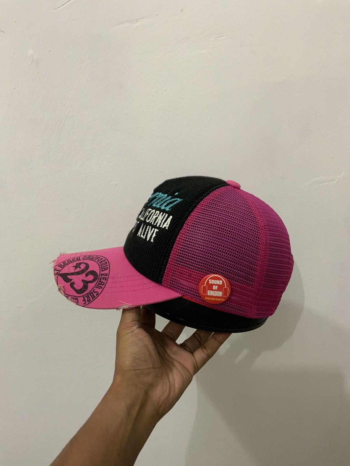 If Six Was Nine California Real Surf Distressed Style Trucker Hat Size ONE SIZE - 2 Thumbnail