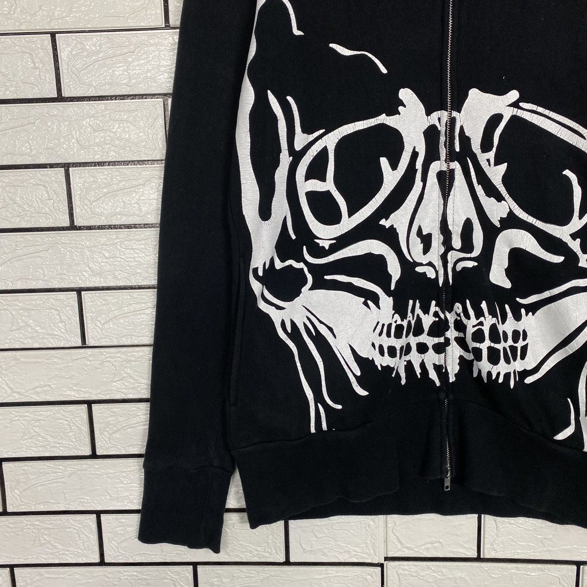 Hysteric Glamour 🔥HOODIE ZIPPER SWEATER GLAD NEWS SKELETON BONE BIG LOGO Size US M / EU 48-50 / 2 - 4 Thumbnail