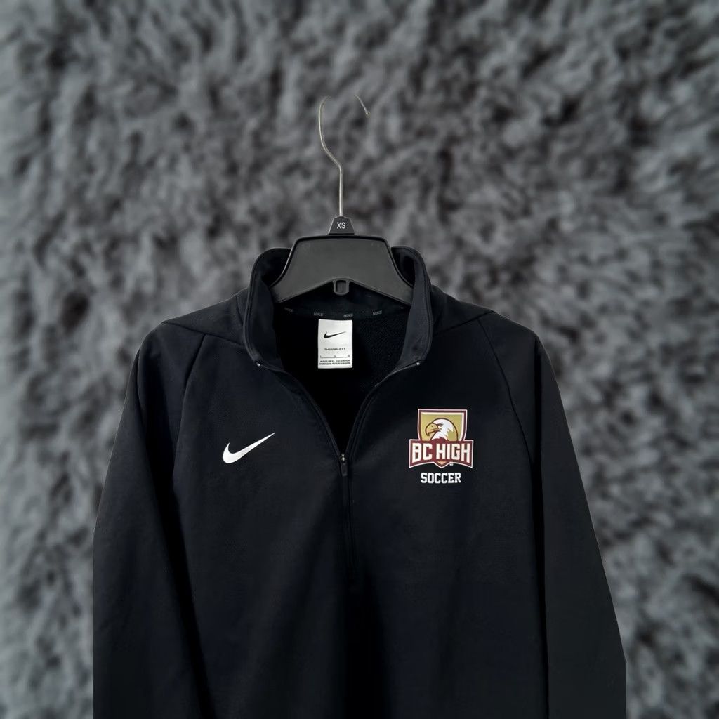 Nike Nike 1/4 Zip Mens Large Black Therma-FIT Jacket L/S CN9492-010 Size US L / EU 52-54 / 3 - 1 Thumbnail