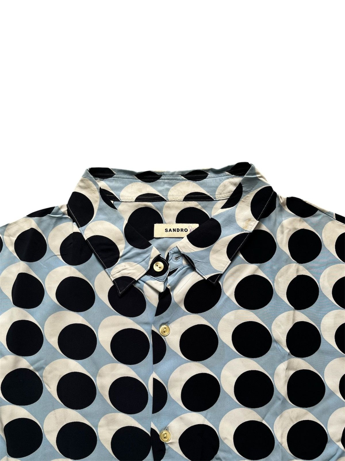 Sandro Sandro Polkadot Shirt Size US XL / EU 56 / 4 - 2 Thumbnail