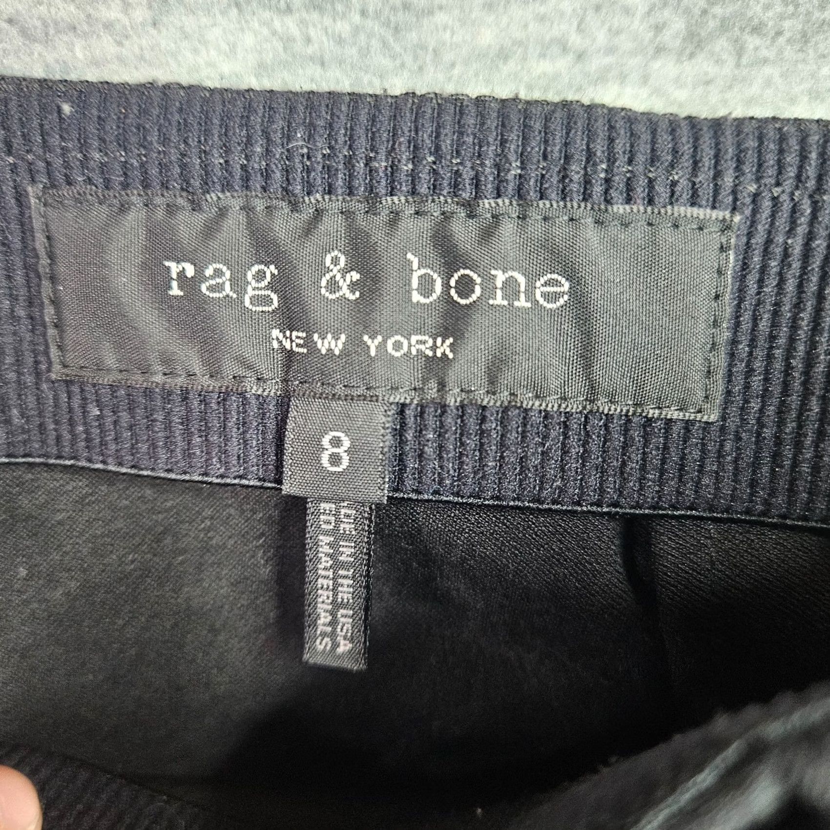 Rag & Bone rag & bone Black Slim Pants Women's 8 Back Zip Casual Modern Fit Pants Womens Black 90s Outdoor Style Mens? Size 30" / US 8 / IT 44 - 3 Thumbnail
