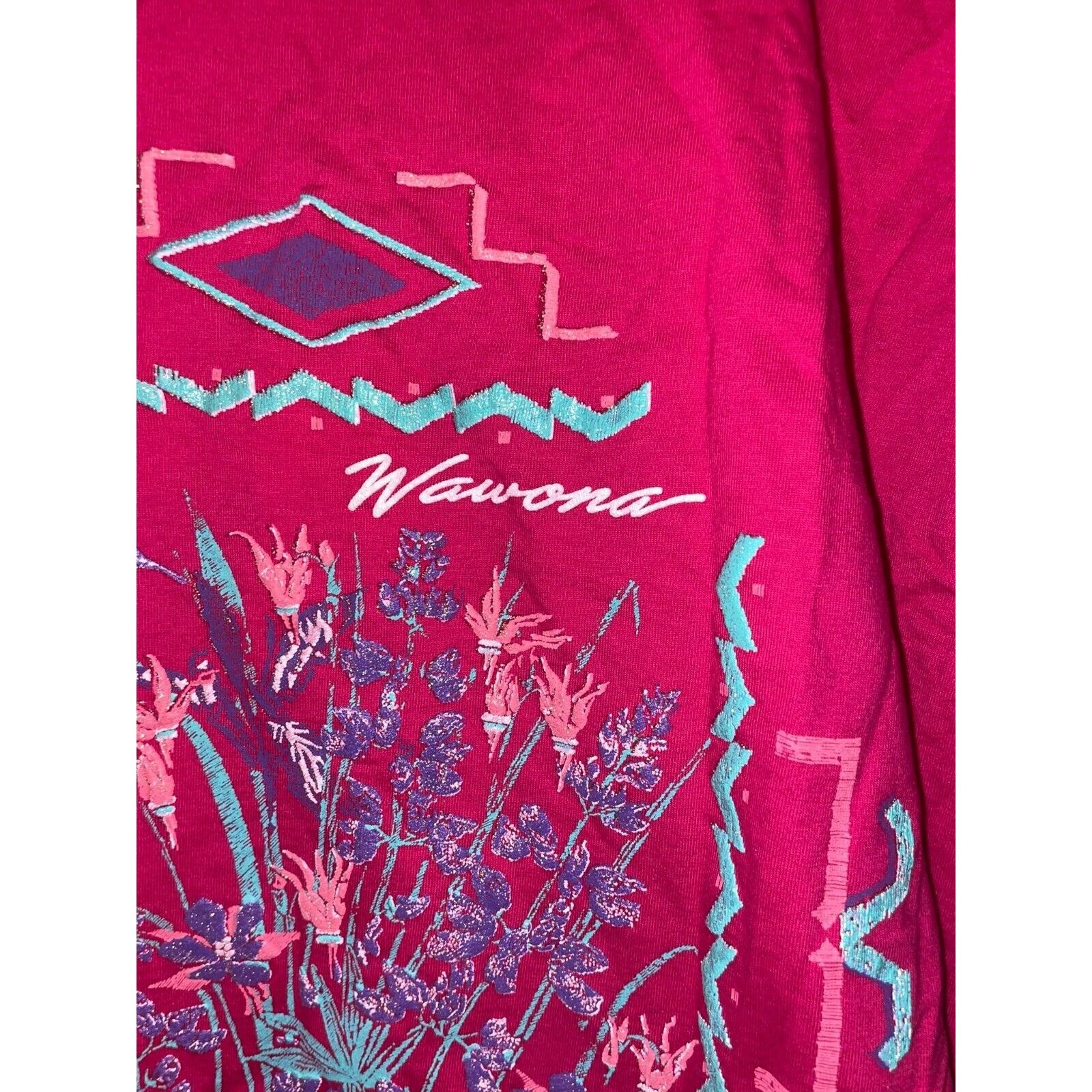 Jerzees Vintage Wawona California Shirt Pink Wild Tee 90s VTG Large Size US L / EU 52-54 / 3 - 3 Thumbnail