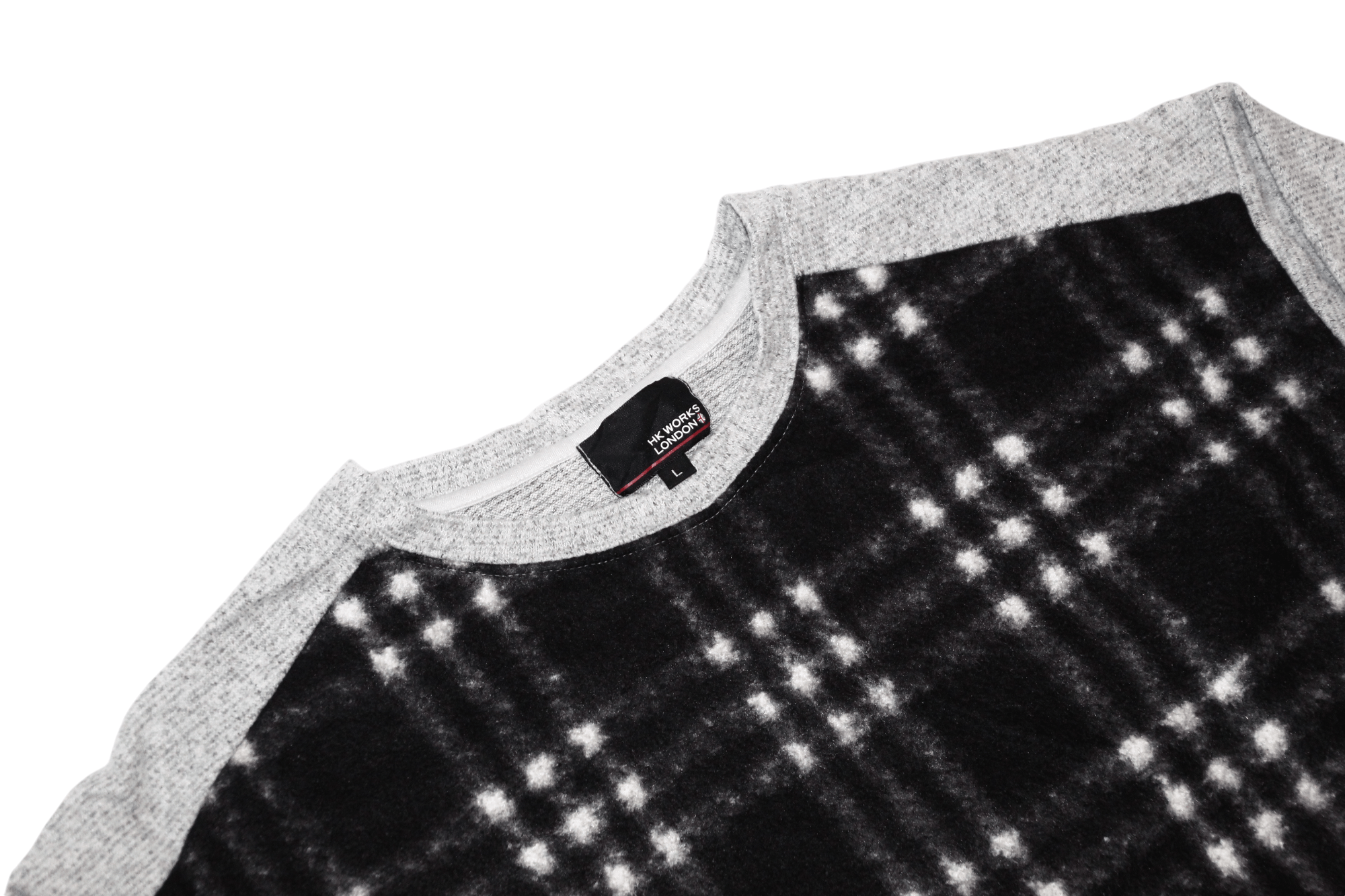 Japanese Brand Vtg HK Works London Plaid Fleece L/S Tunic Relax Fit Size L / US 10 / IT 46 - 2 Thumbnail