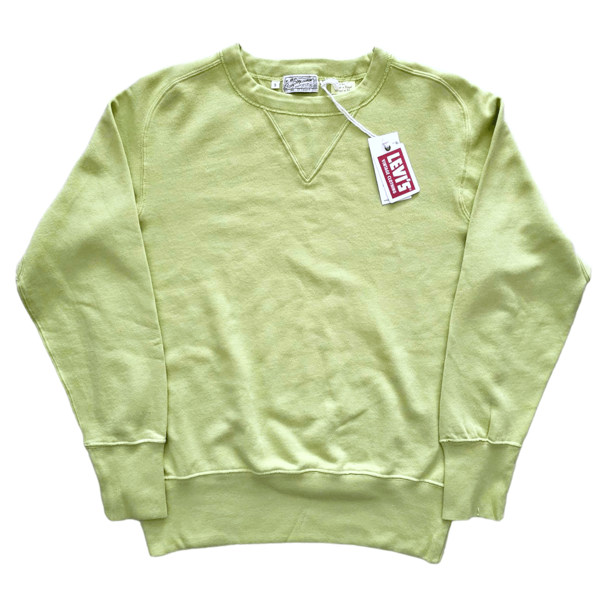 image of Levis Vintage Clothing Levi's Vintage Clothing Bay Meadows Sweatshirt Green S Ss20 in Apple Green (