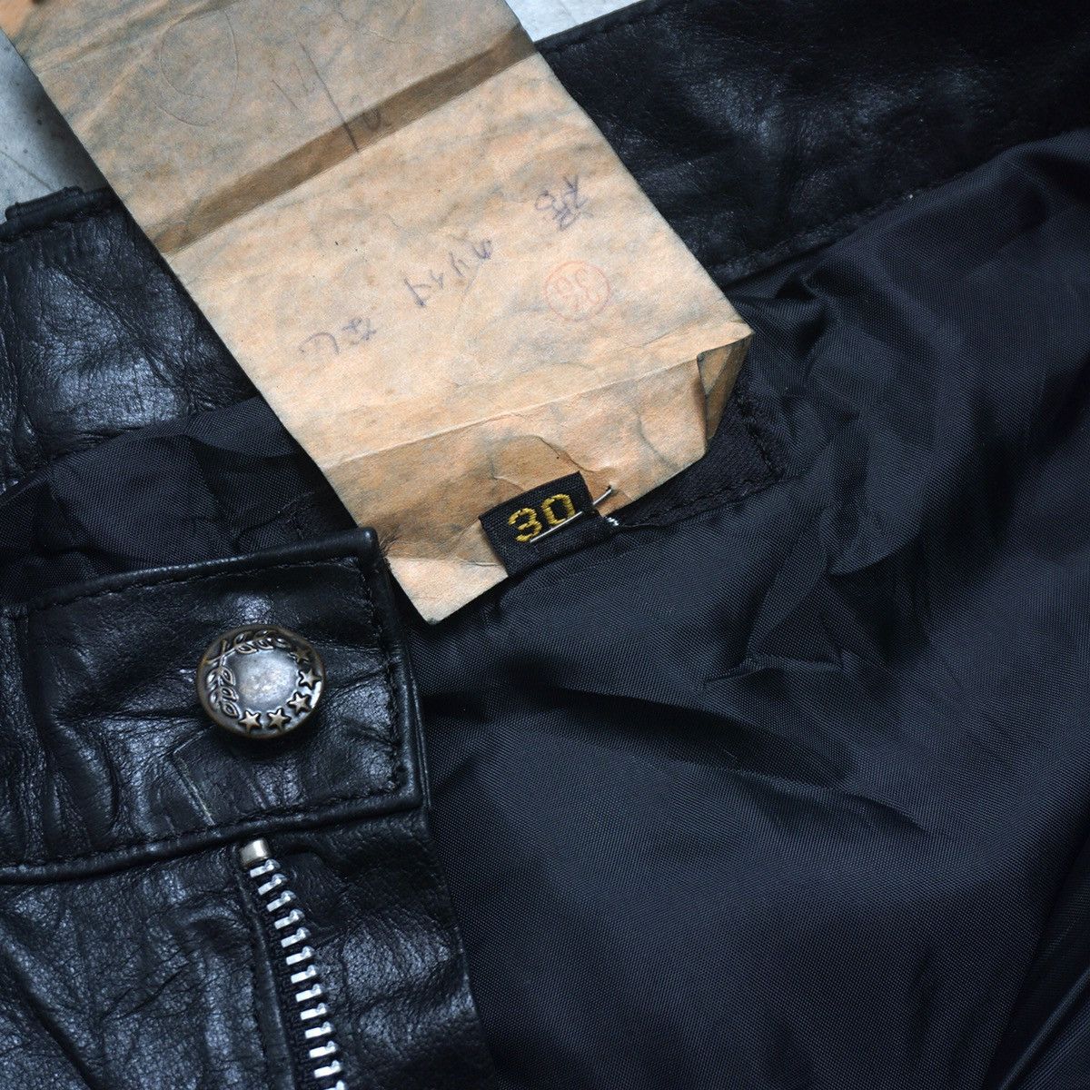 Genuine Leather × Japanese Brand × Leather Horn work Genuine Leather Pant Size US 30 / EU 46 - 6 Thumbnail