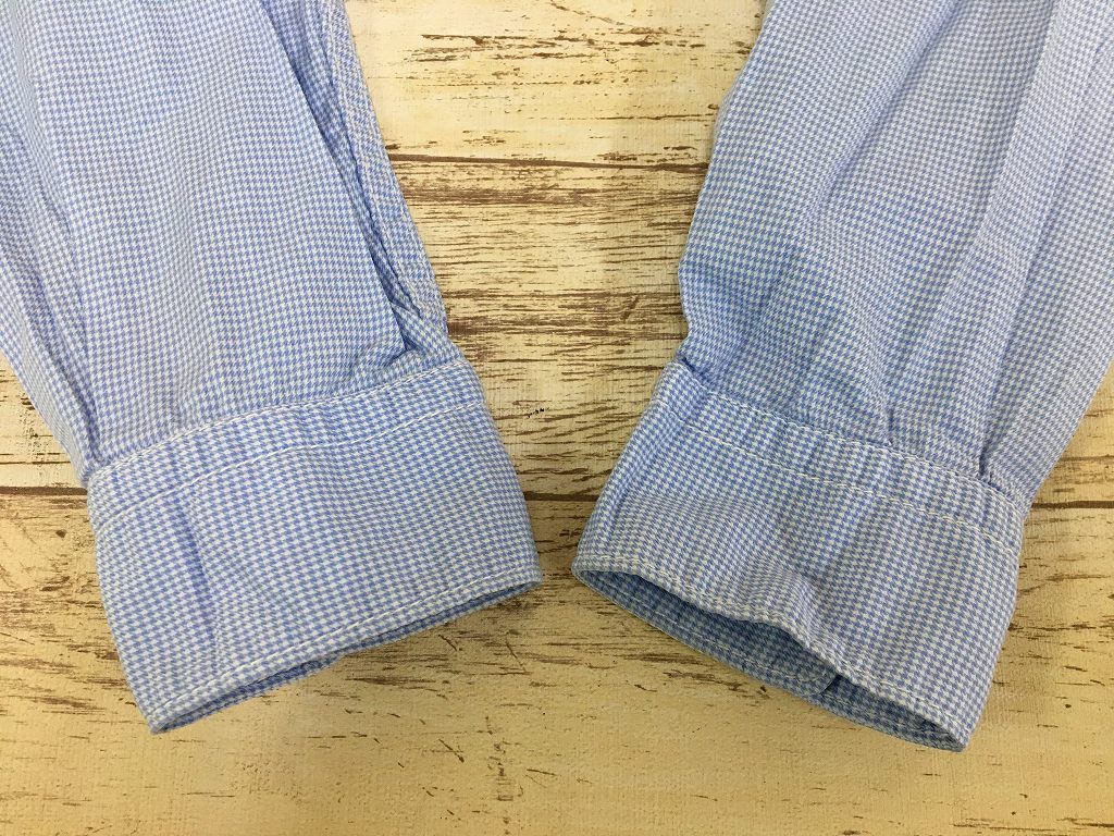 Comme des Garcons Homme Shirt Front Switch Long Sleeve Blue Size US L / EU 52-54 / 3 - 9 Thumbnail