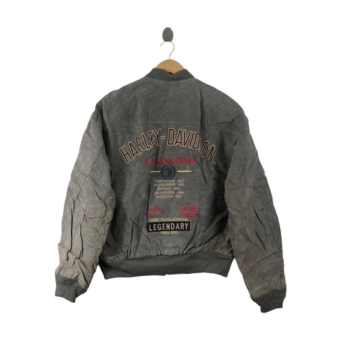 Vintage HARLEY-DAVIDSON Leather Jacket V-Twin Power