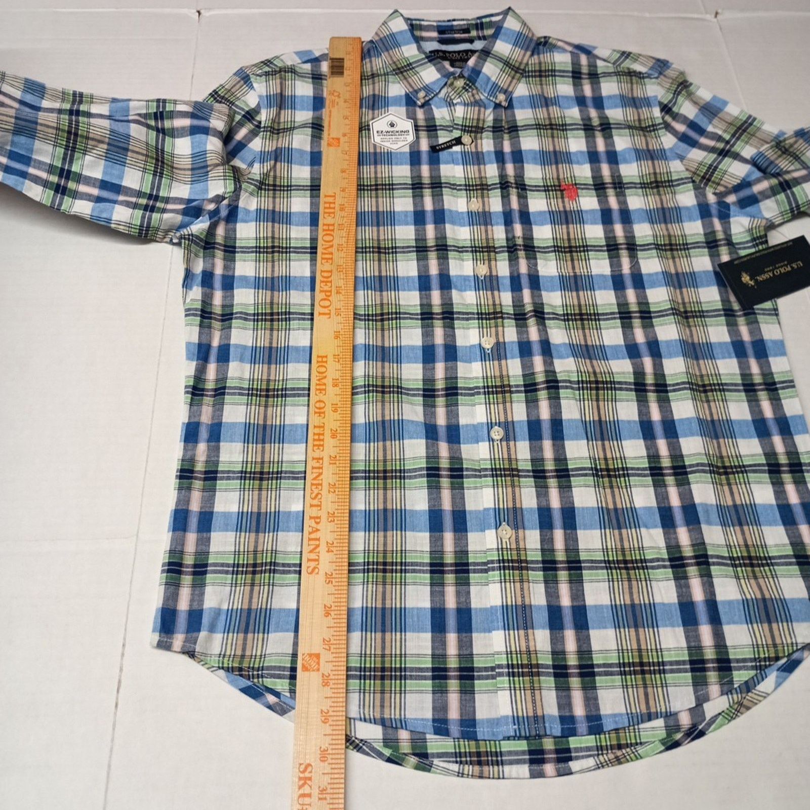 U.S. Polo Assn. U.S. Polo Assn. Button Woven Shirt Men's M Multicolor Plaid Size US M / EU 48-50 / 2 - 7 Thumbnail