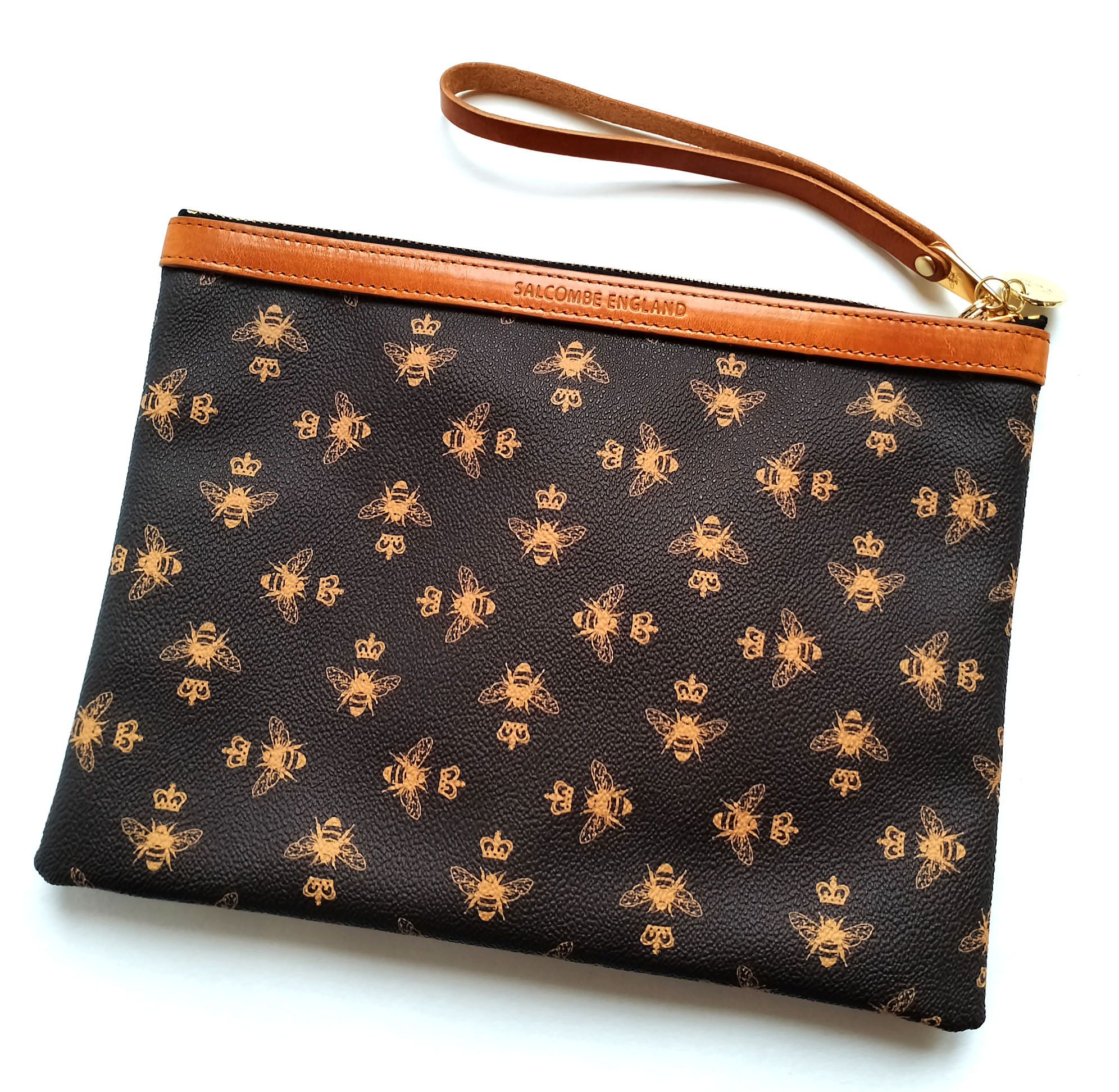 Other Will Bees Bespoke Clutch Bag, Bee Print, Personalized Size ONE SIZE - 2 Thumbnail
